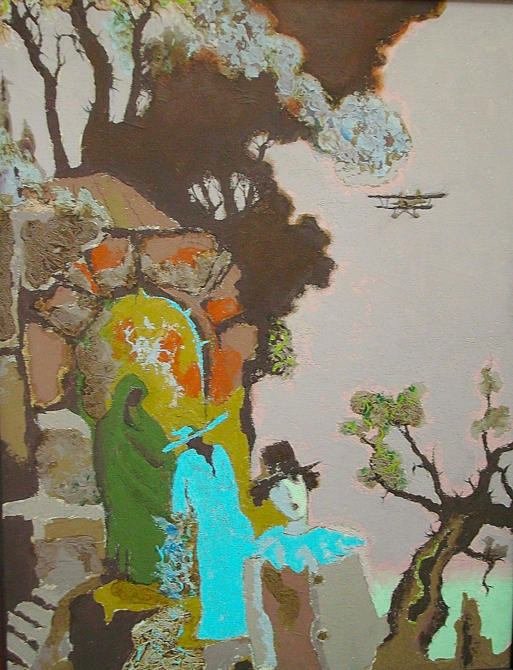 Виктор Сергеевич Комаров (Картина, живопись - 
                  68 x 86 см) Розовая пастораль