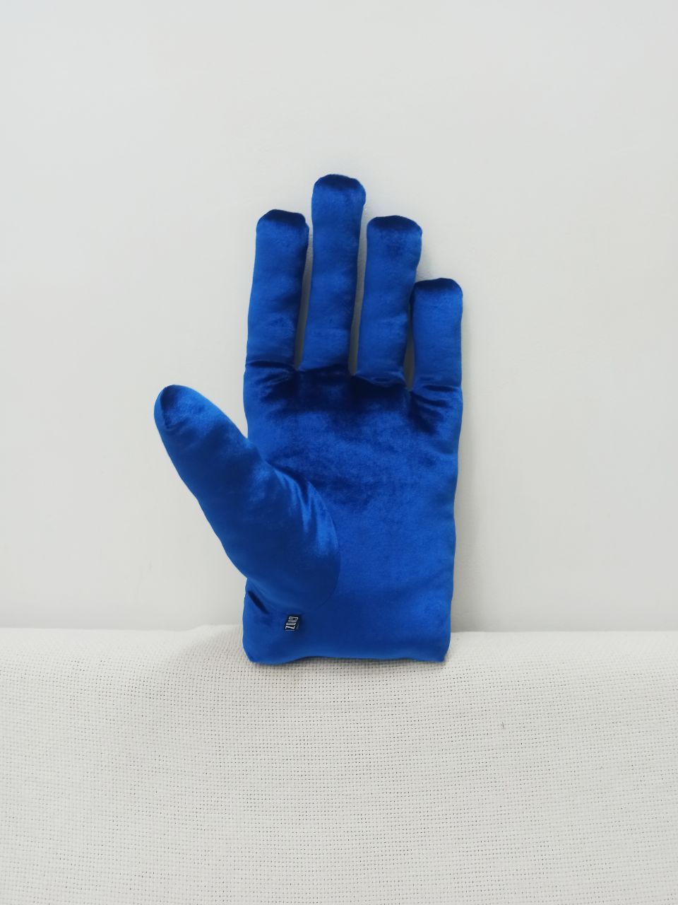 JULIA GVOZDEVA (Объект - 
                  21 x 42 см) Синяя рука ✋🏻  Интерьерная подушка 💙