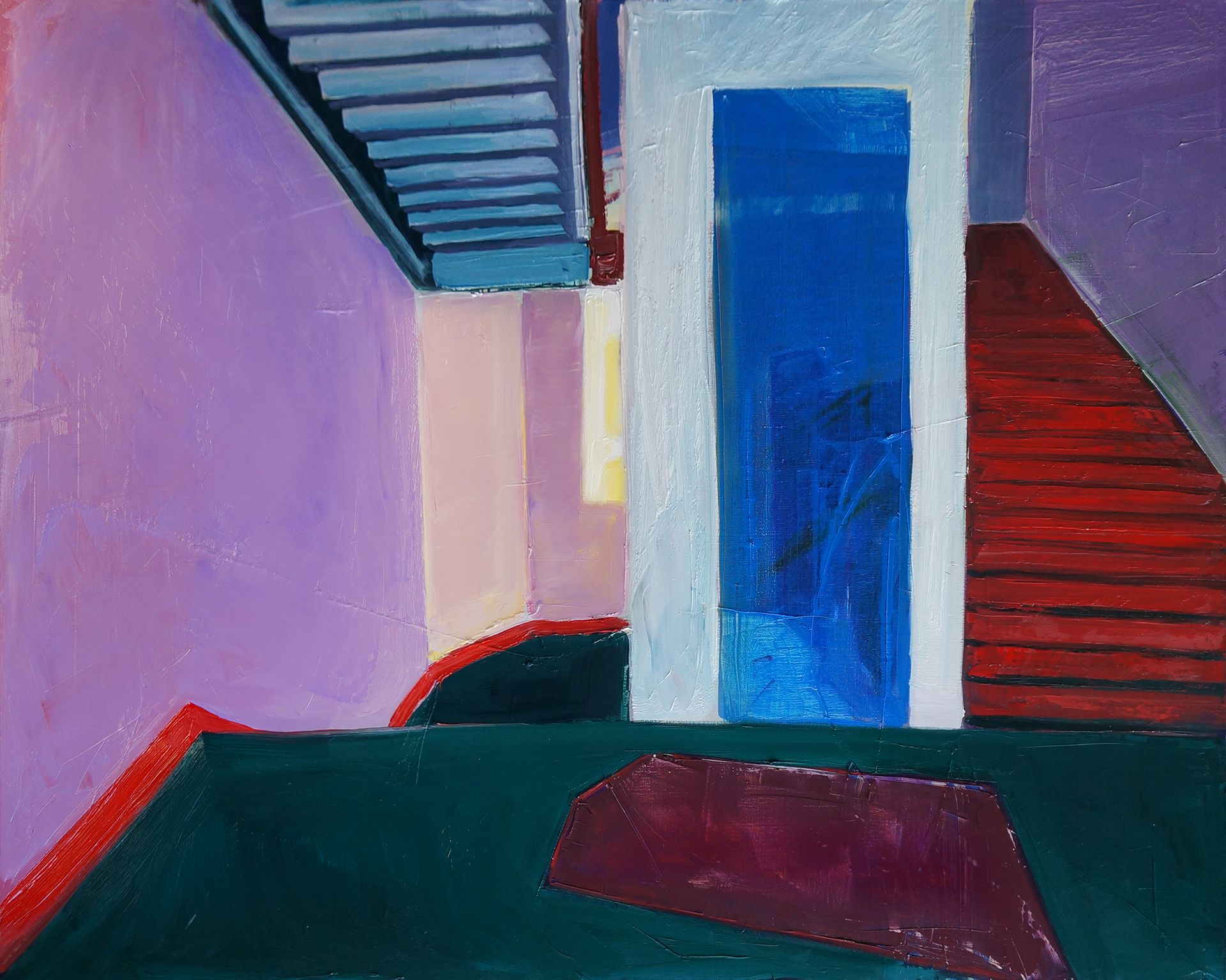 Мария Костарева (Картина, живопись - 
                  100 x 80 см) Между этажами