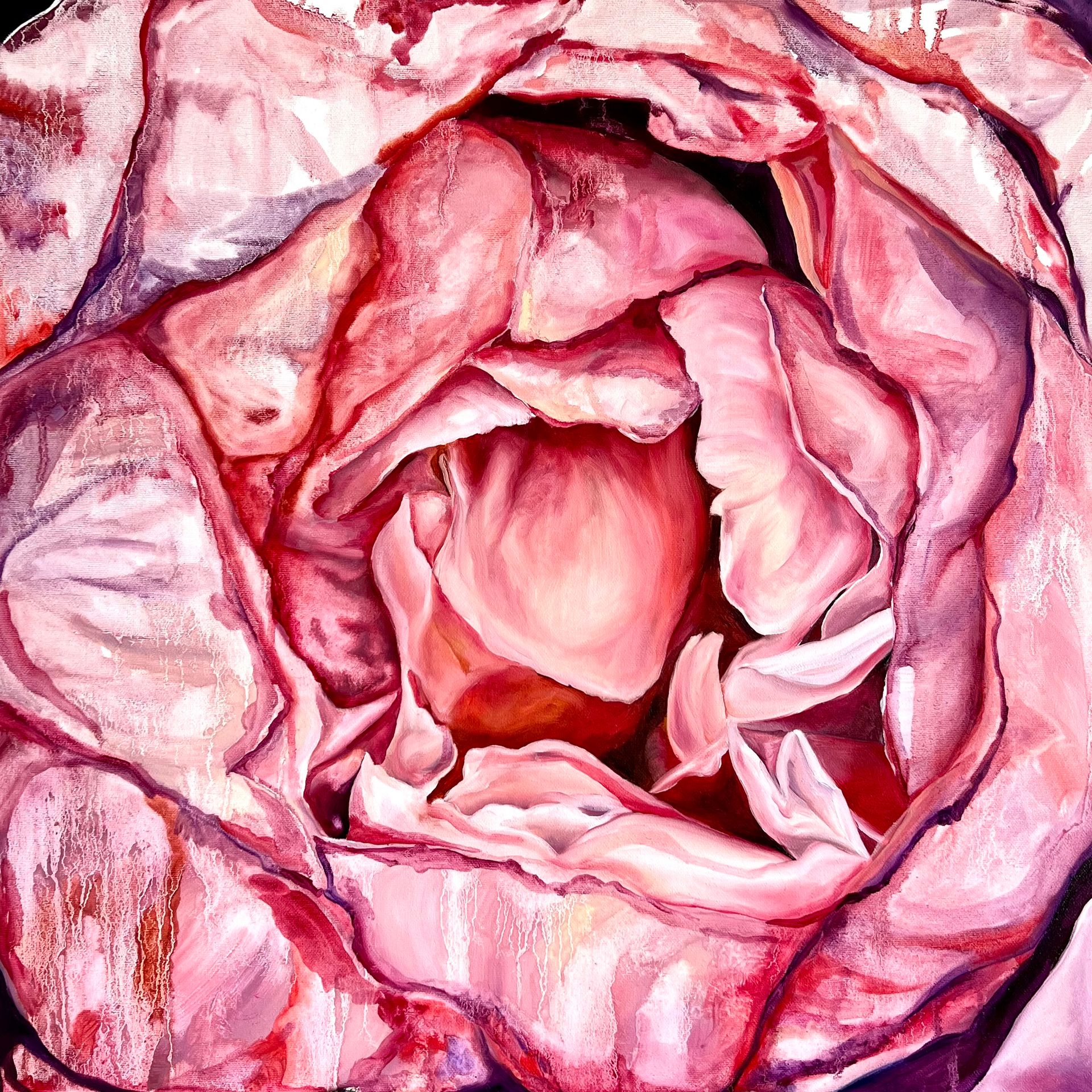 Инна Сумина (Картина, живопись - 
                  60 x 60 см) Сердцебиение