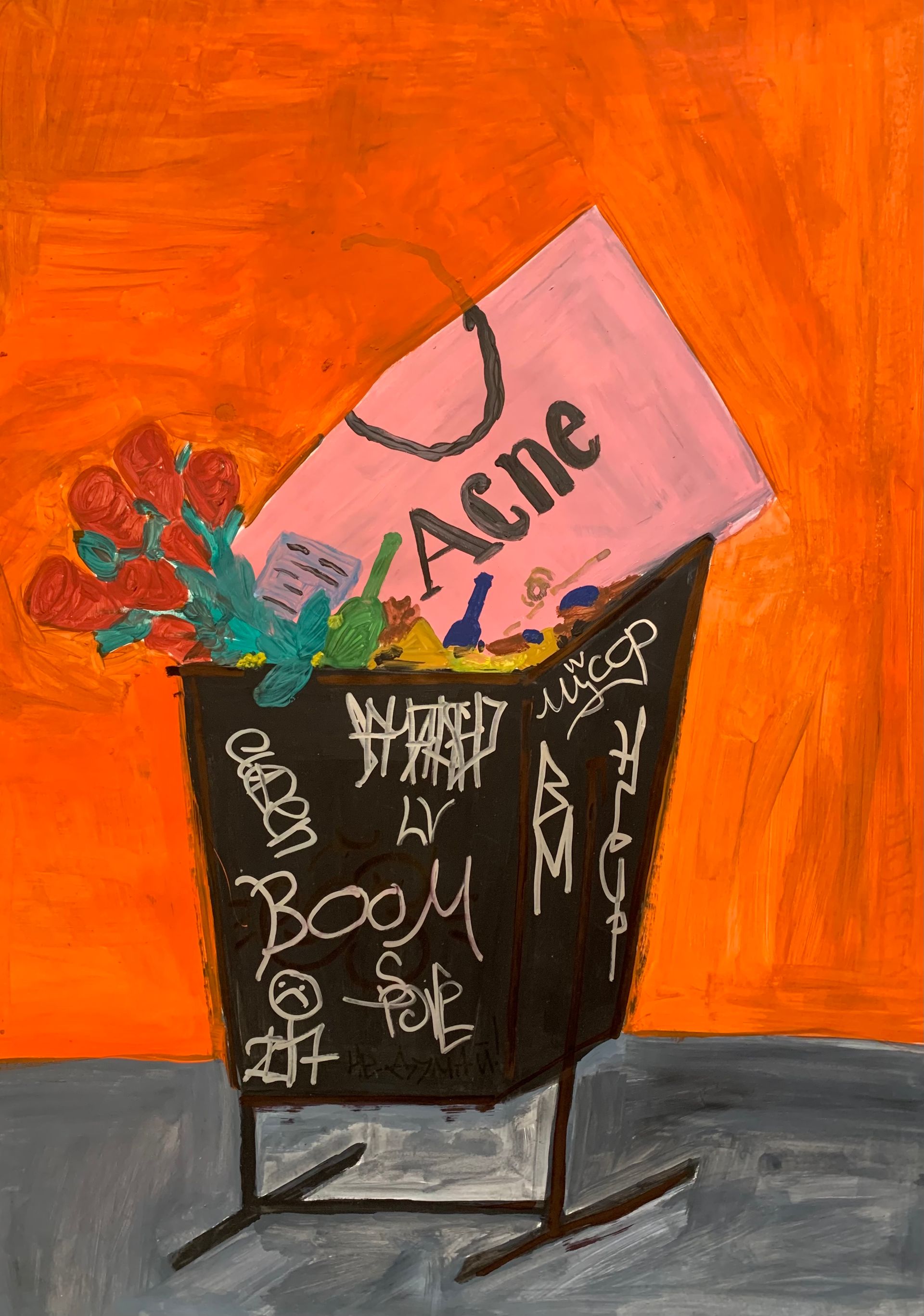 Eвгений Сахацкий (Авторская графика - 
                  61 x 85 см) Acne