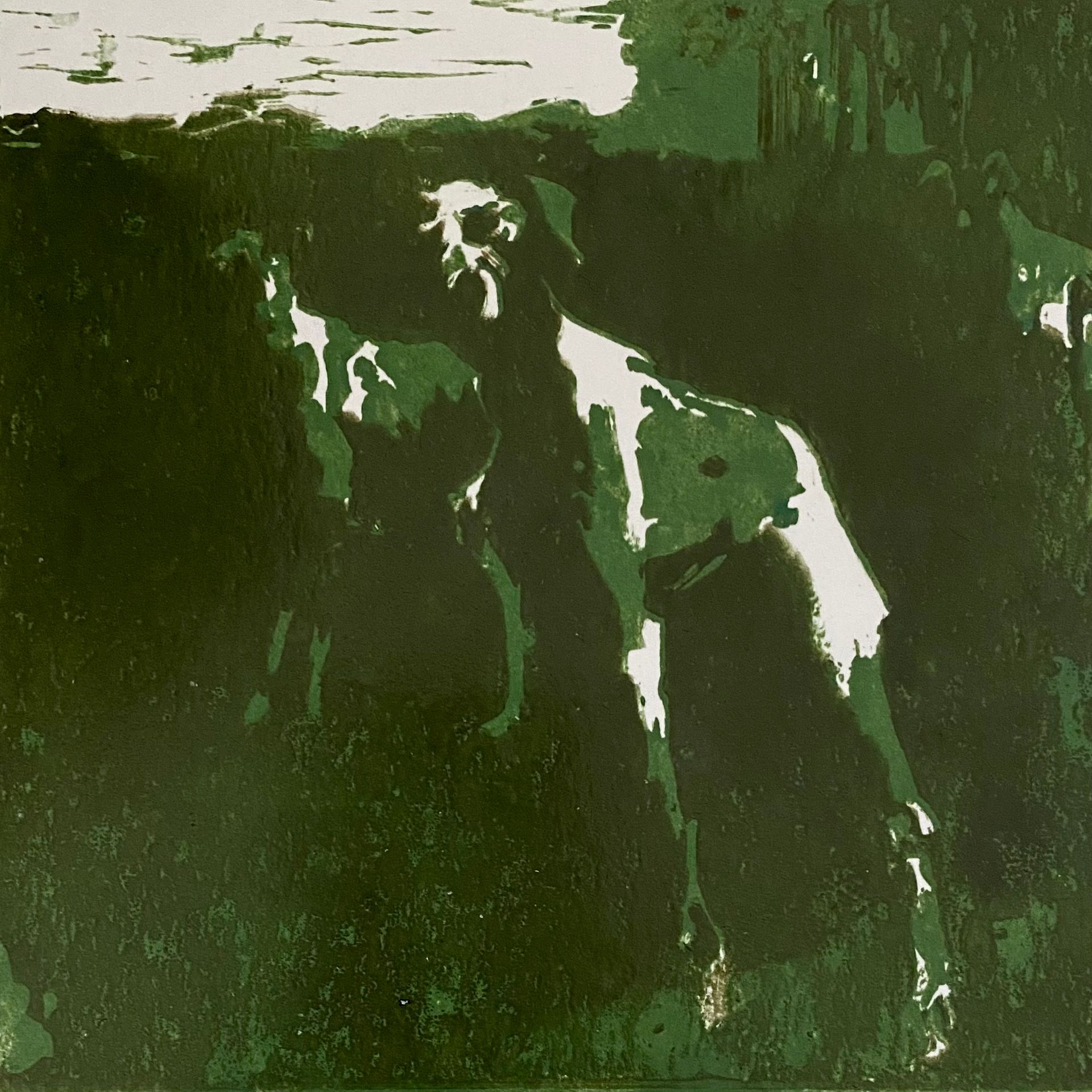 Лена Троянская (Графика печатная - 
                  30 x 30 см) Привал