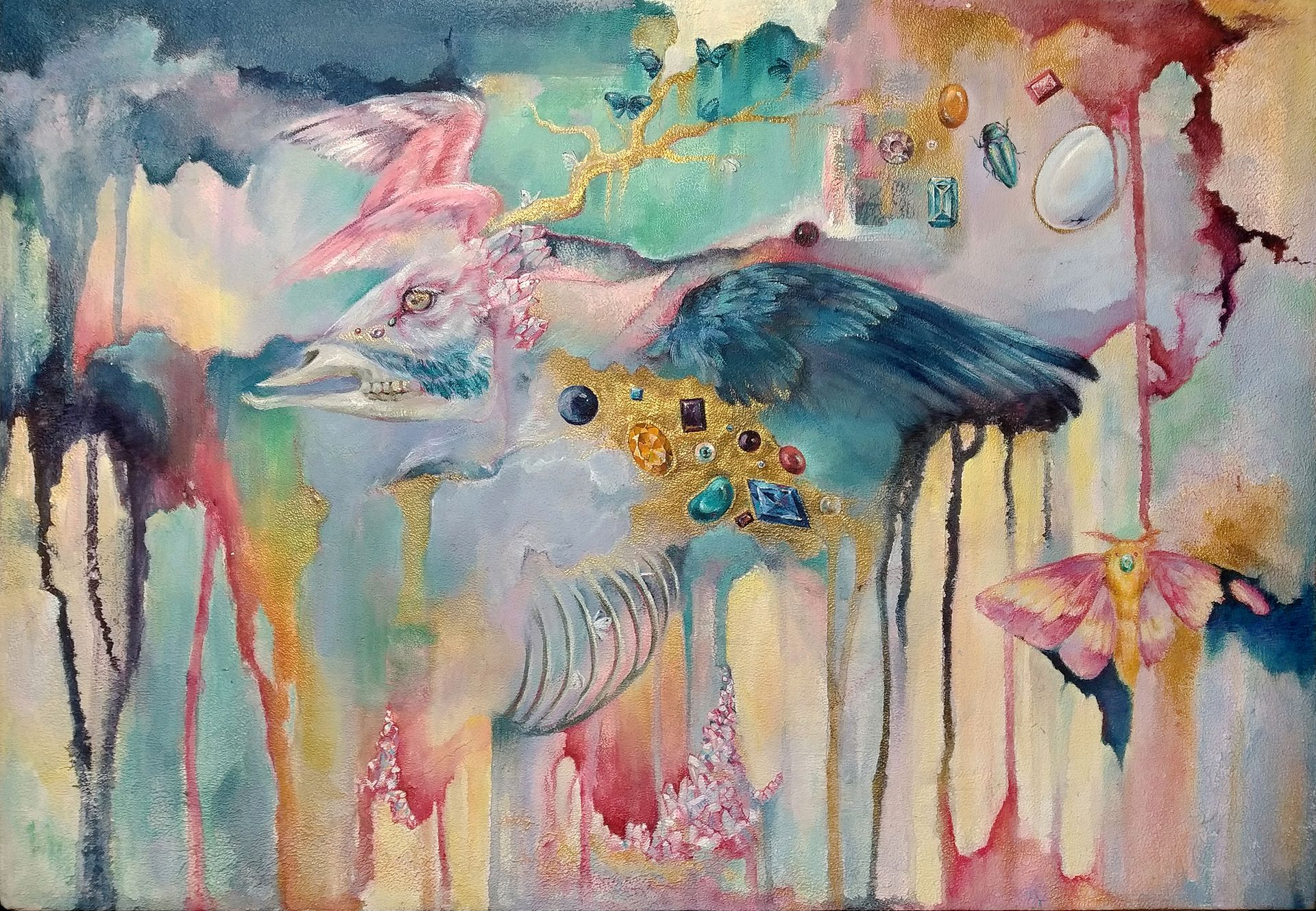 Ксения Наймушина (Картина, живопись - 
                  60 x 40 см) Sacred Deer