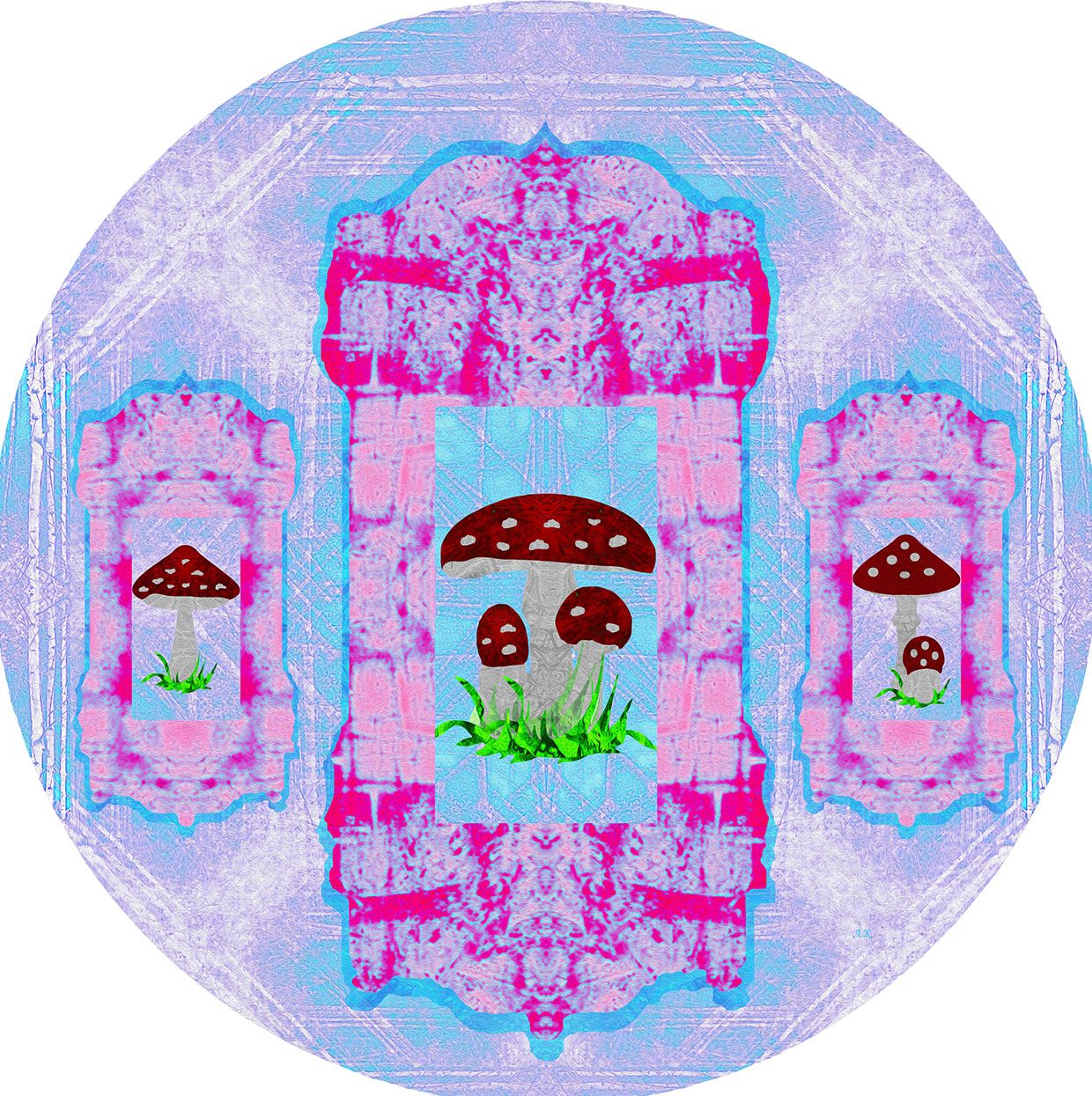 Лариса Корж (Графика цифровая (принты) - 
                  30 x 30 см) Осенний марафон