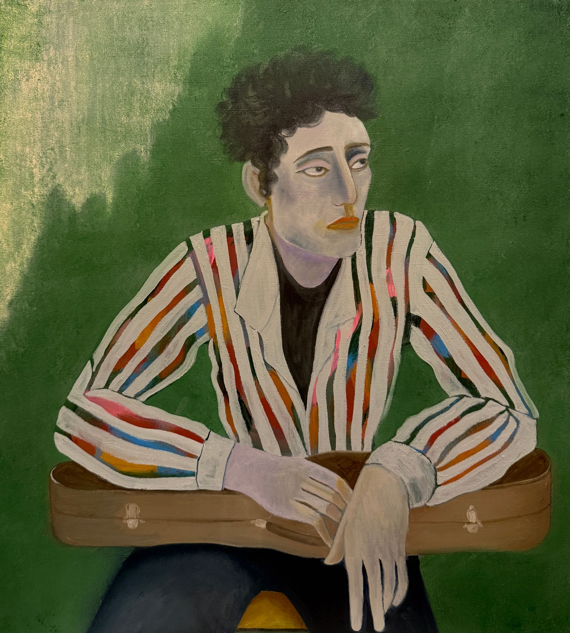 Нина Григель (Картина, живопись - 
                  45 x 50 см) Скрипач не нужен