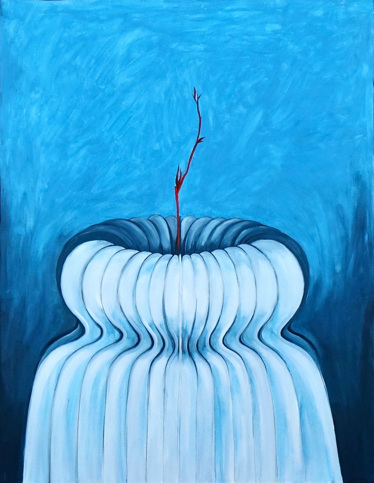 Оля Душкина (Картина, живопись - 
                  70 x 90 см) Очередь