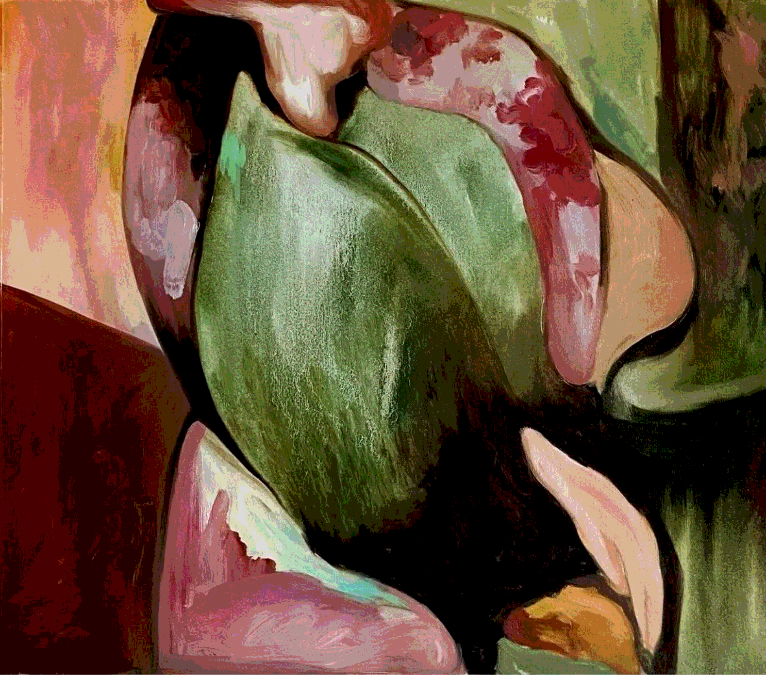 Катя Никитина (Картина, живопись - 
                  50 x 45 см) Дама в кресле