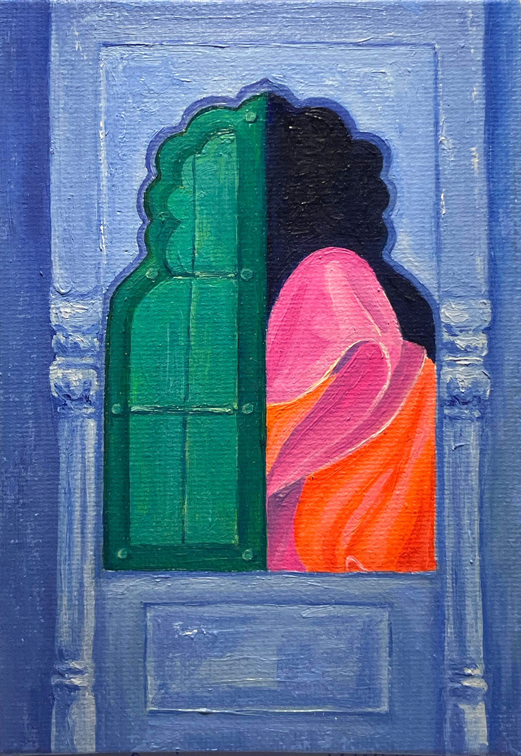 Елизавета Маренкова (Авторская графика - 
                  10 x 15 см) Миниатюра "Врата в мир Иллюзий"