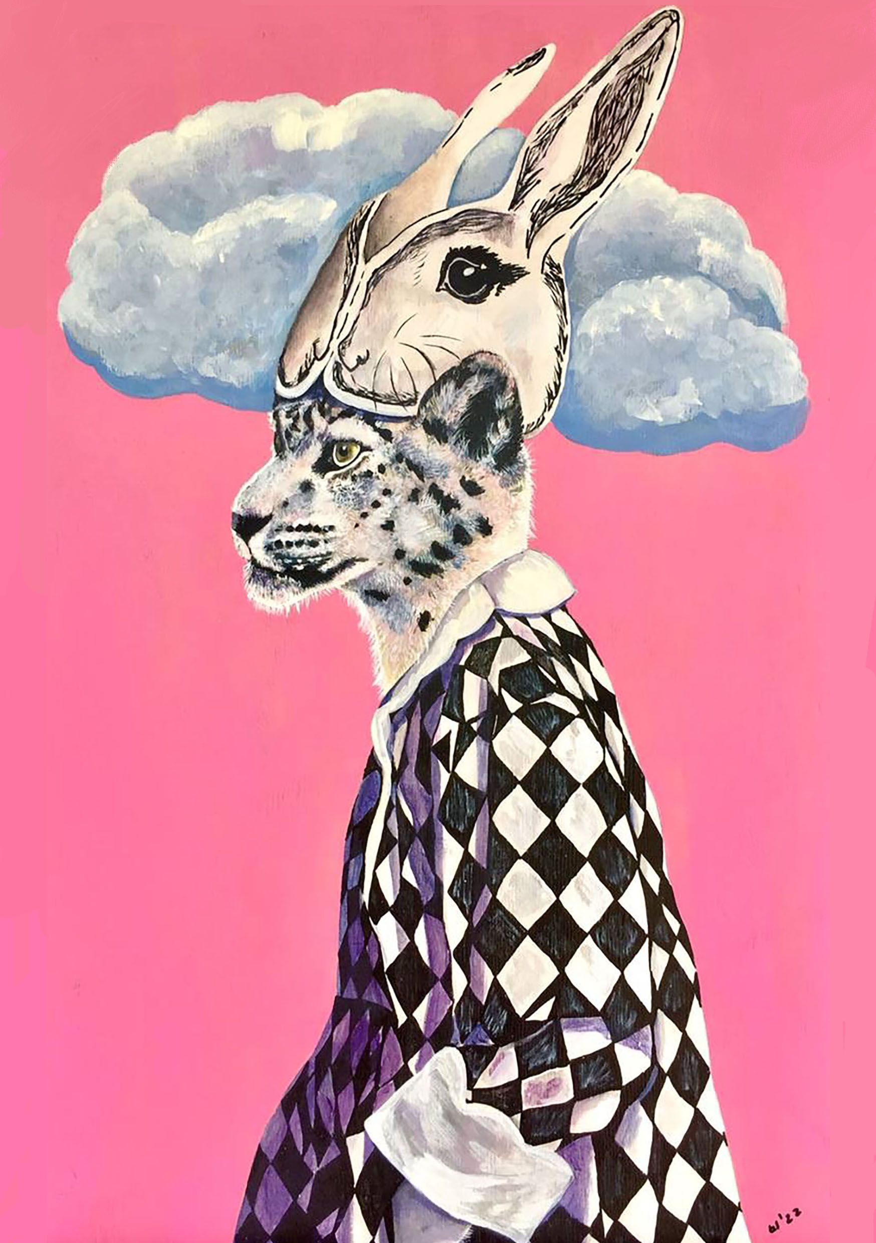 Анастасия Шпак (Картина, живопись - 
                  35 x 55 см) Гепард в маске кролика