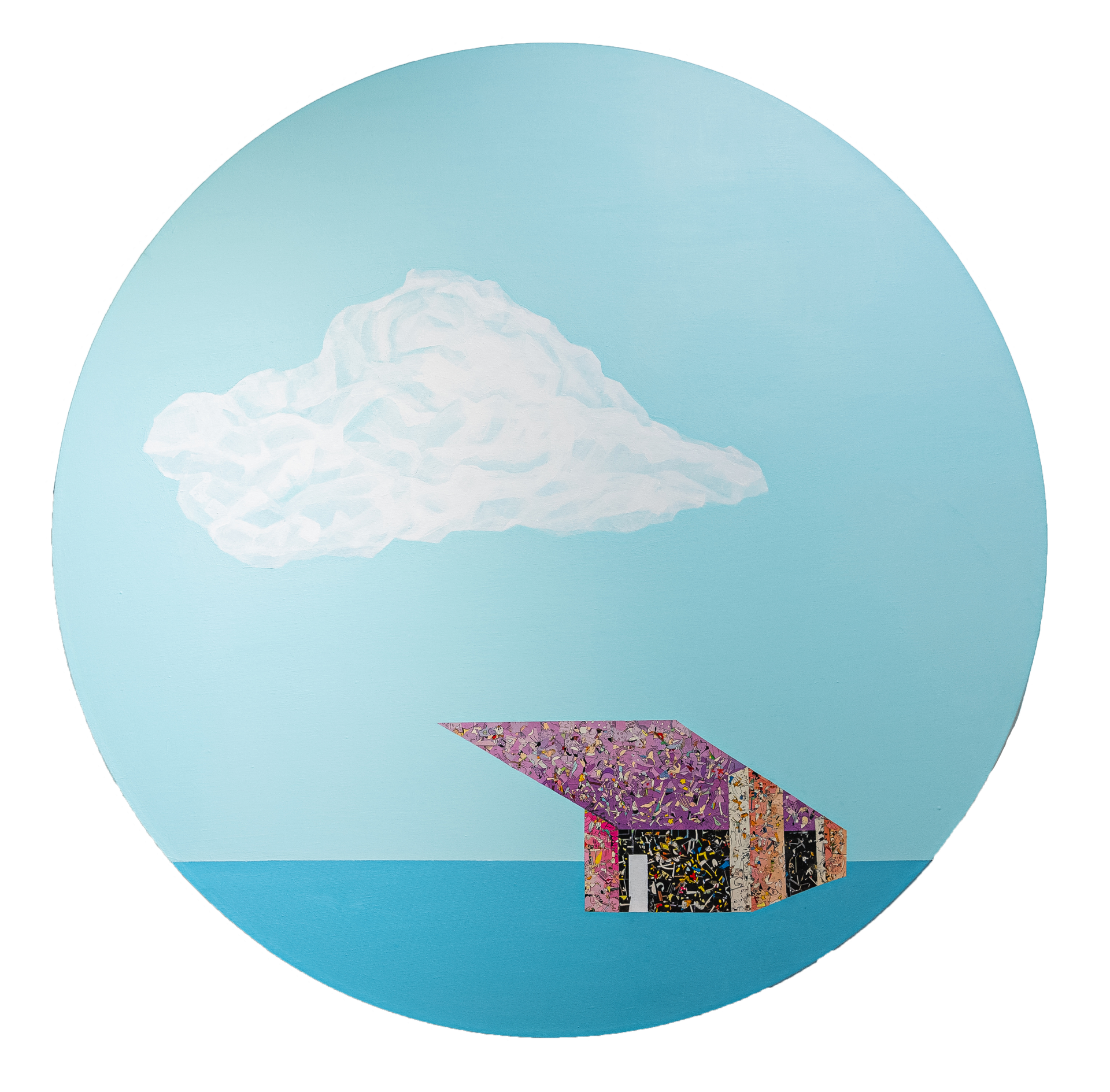 Оля Кройтор (Картина, живопись - 
                  100 x 100 см) Ситуация 42