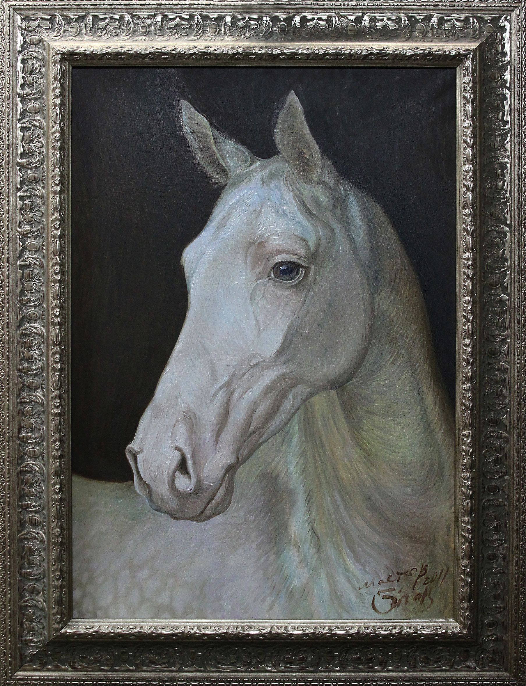 Евгений Ковальчук (Картина, живопись - 
                  52 x 75 см) Ахалтекинец. Фламинго