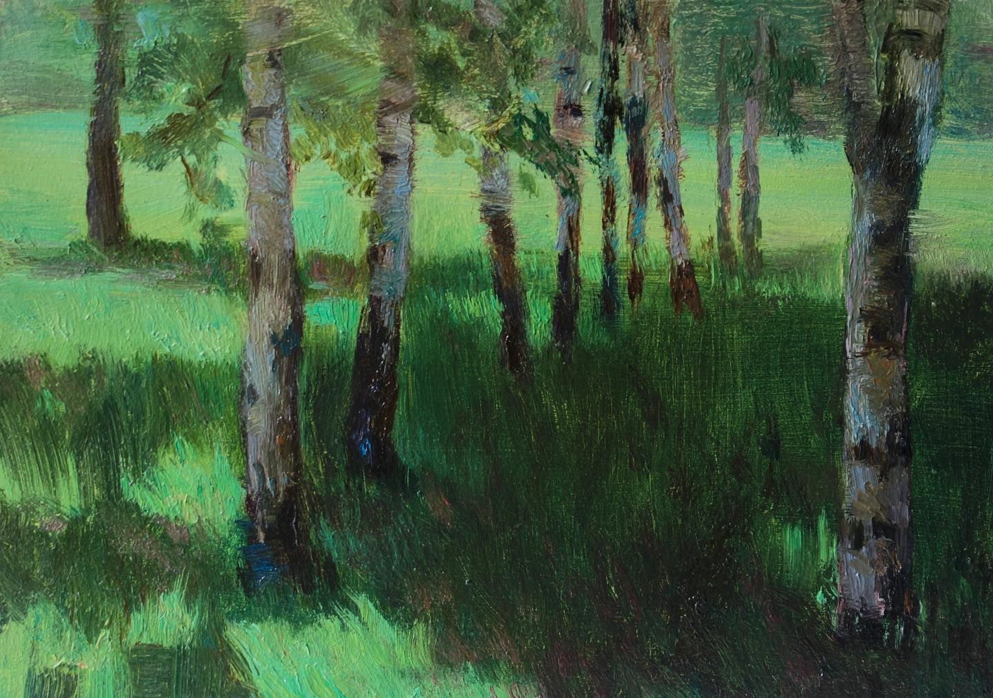 Алина Коршункова (Авторская графика - 
                  29.6 x 20 см) Березняк