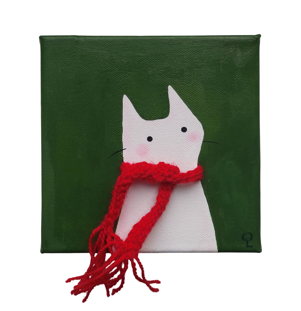 Оливия Лем (Картина, живопись - 
                  15 x 15 см) Фиби в шарфе
