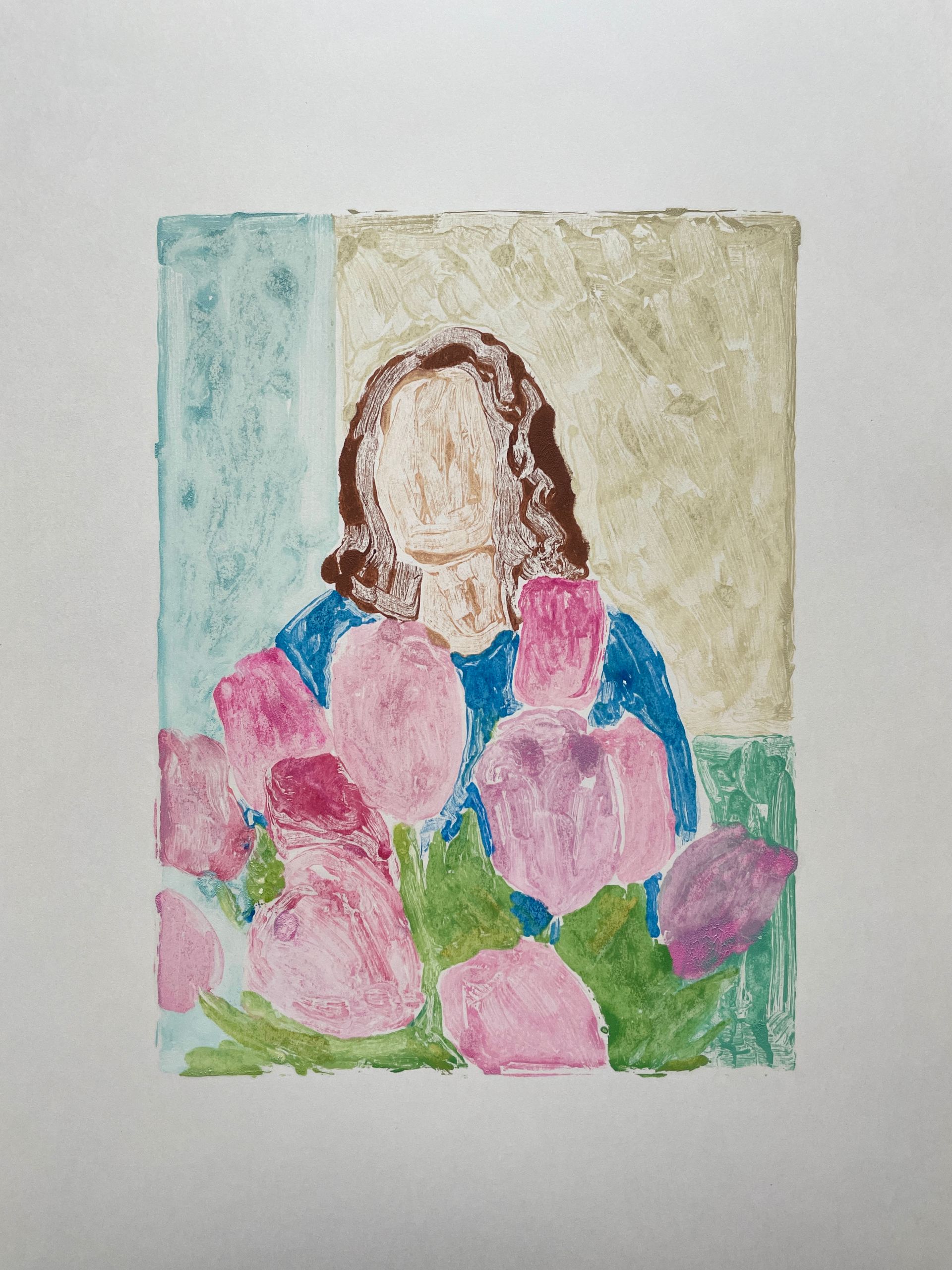 Наталья Чобанян (Графика печатная - 
                  29 x 41 см) Цветочное