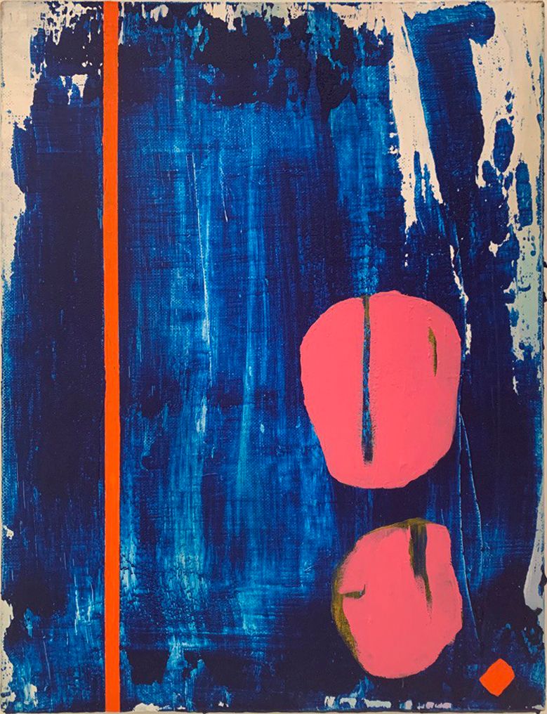 Lika Mellow (Картина, живопись - 
                  45 x 60 см) Композиция с оранжевым