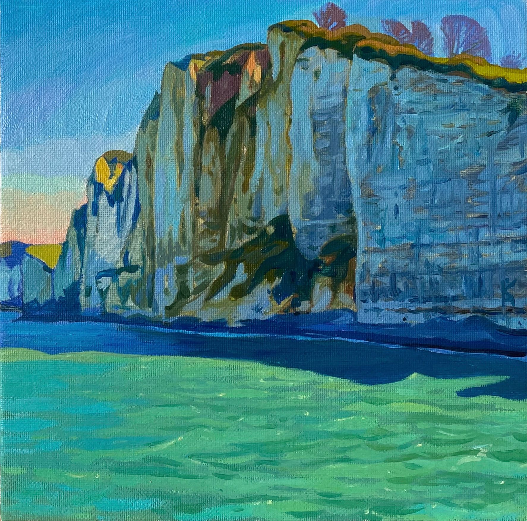 Алексей Кротов (Картина, живопись - 
                  20 x 20 см) На Берегу Нормандии