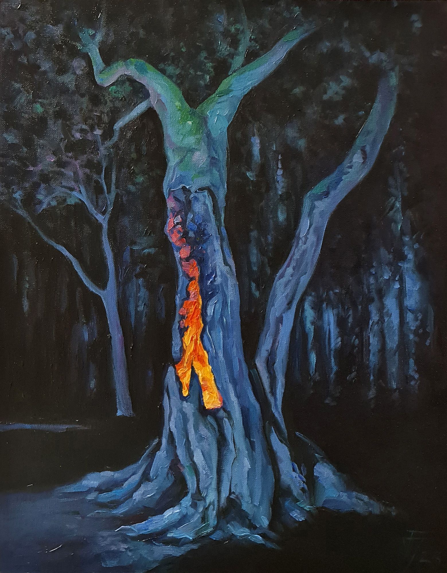 Александр Буданов (Авторская графика - 
                  40 x 50 см) Без причины