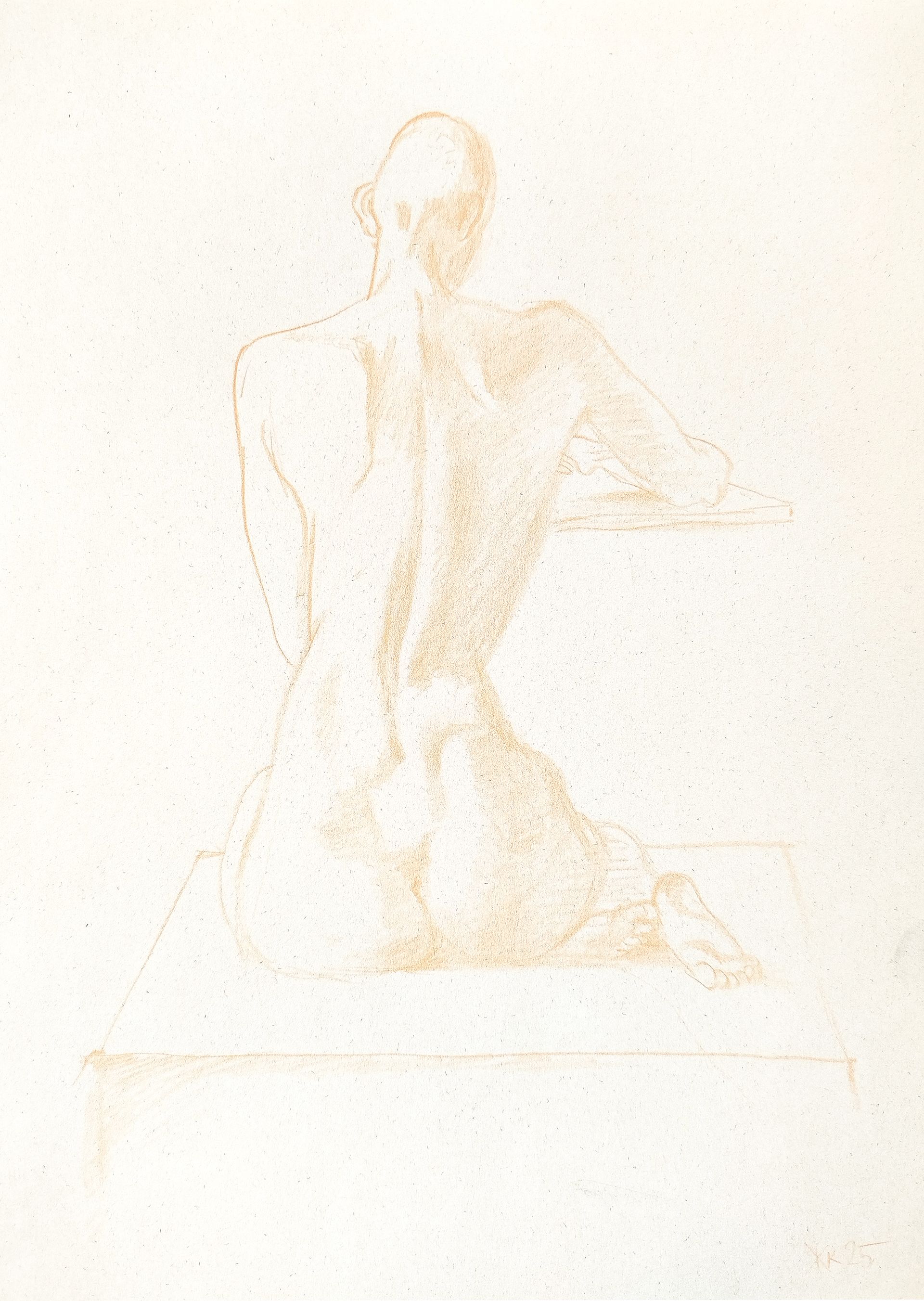 Евгения Крутова (Авторская графика - 
                  21 x 29.7 см) Обнаженная