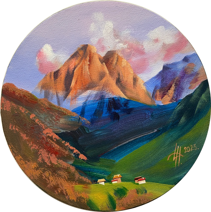 Динара Хёртнагль (Картина, живопись - 
                  20 x 20 см) Skylights