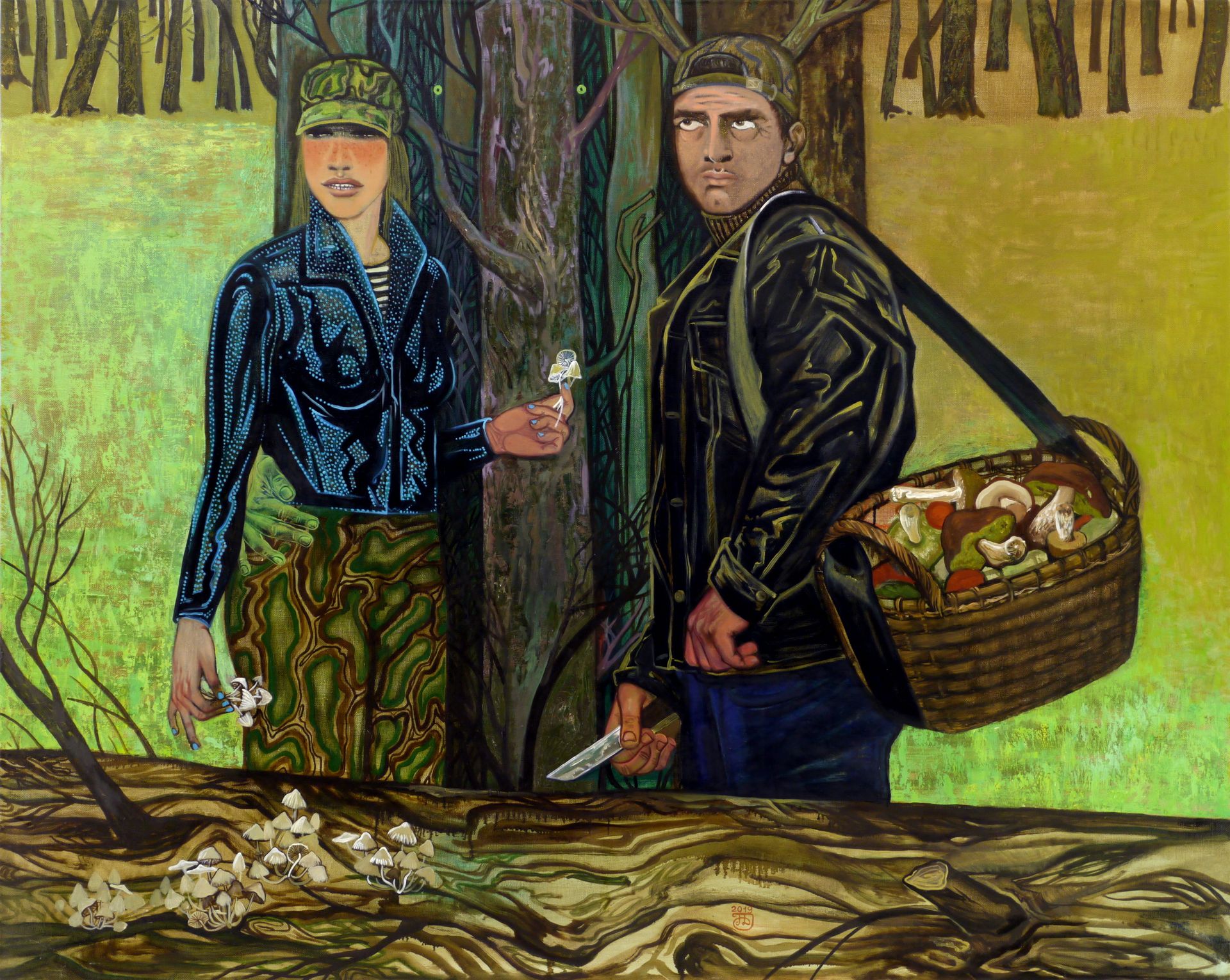 Дарья Пустовойт (Картина, живопись - 
                  150 x 120 см) Микофилия