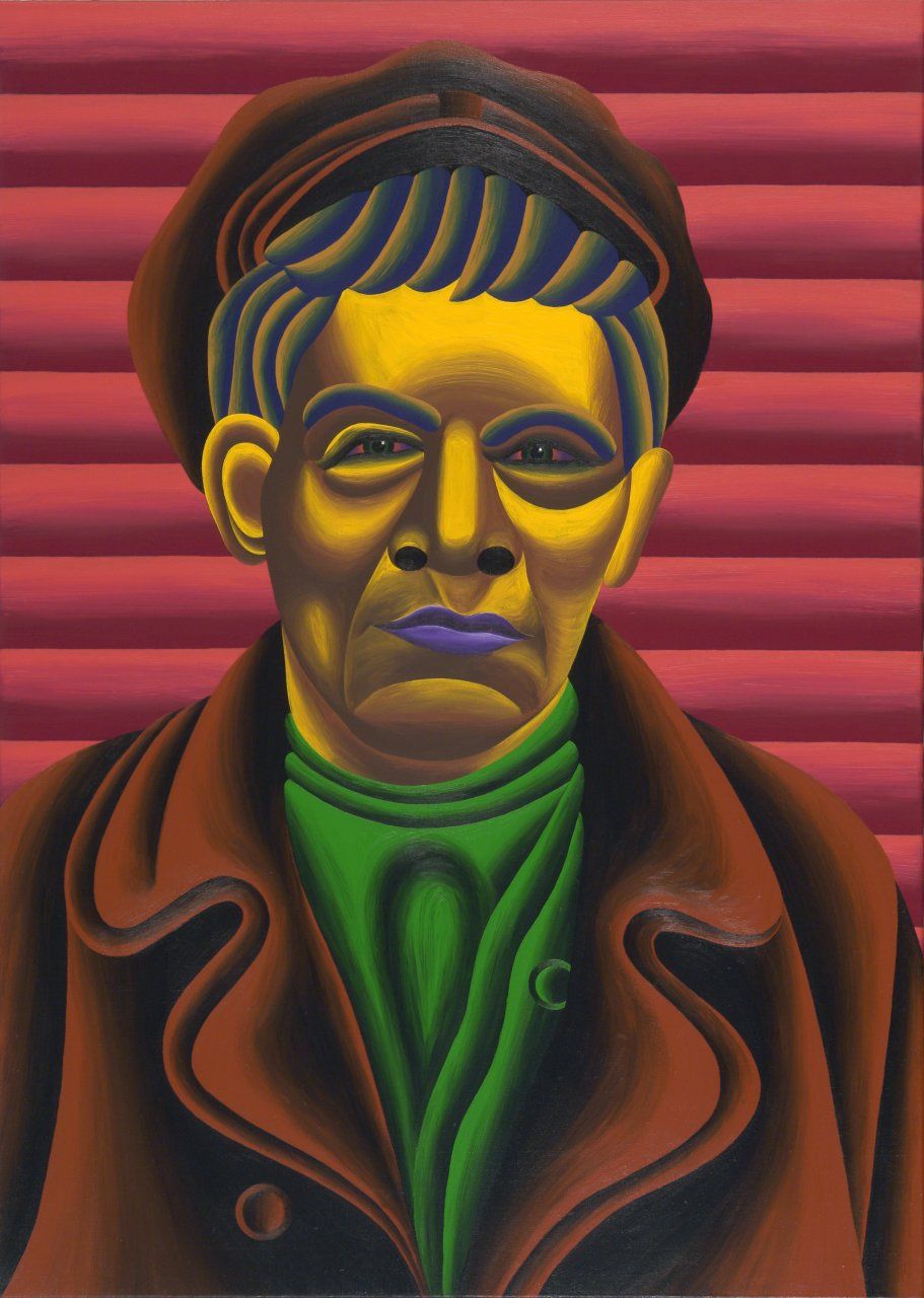 Олег Хвостов (Картина, живопись - 
                  100 x 140 см) Ленин в сарае