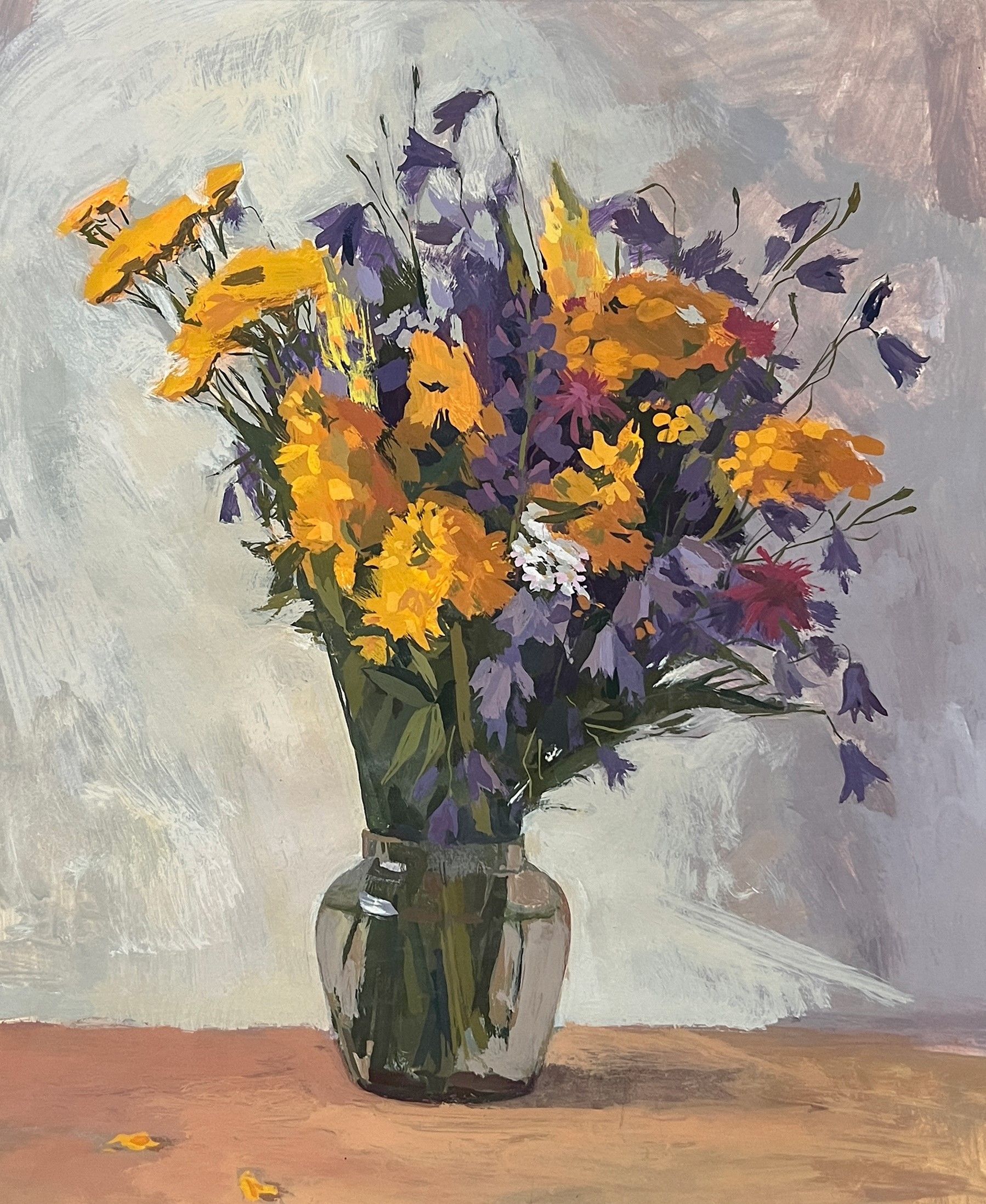 Valentine Solonski (Авторская графика - 
                  35 x 42.5 см) Букет полевых цветов