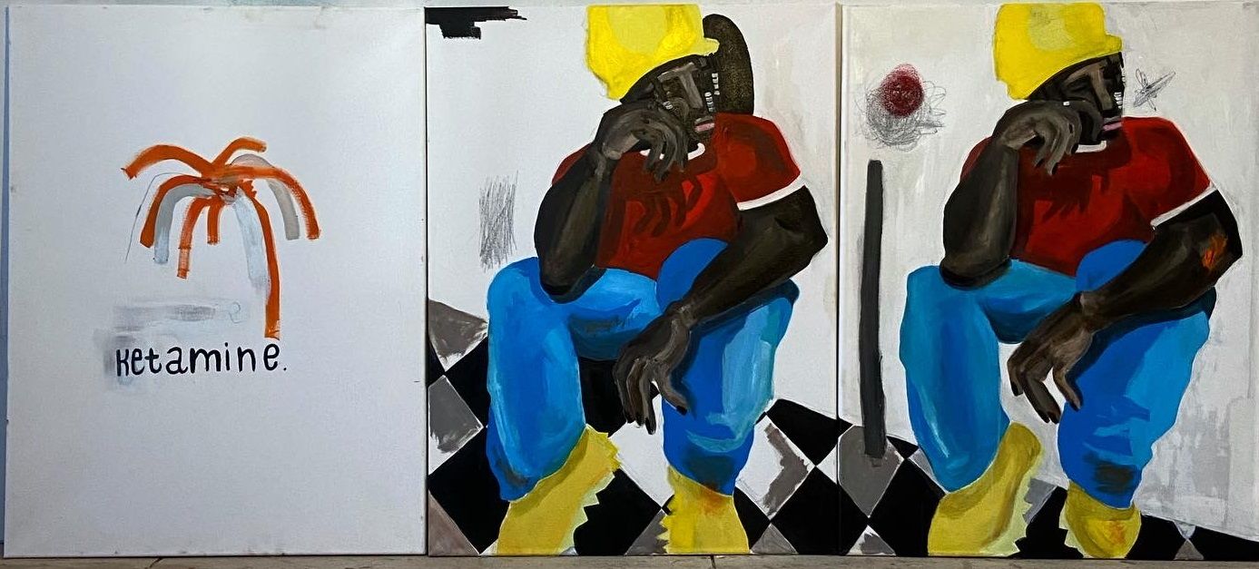 Vangranda (Картина, живопись - 
                  180 x 80 см) Ketamine. Triptych