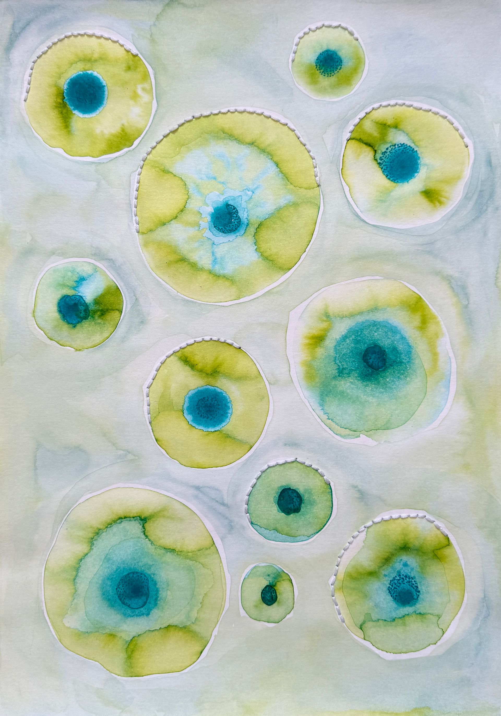 Ольга Ширяева (Авторская графика - 
                  29.6 x 41.6 см) В момент радости