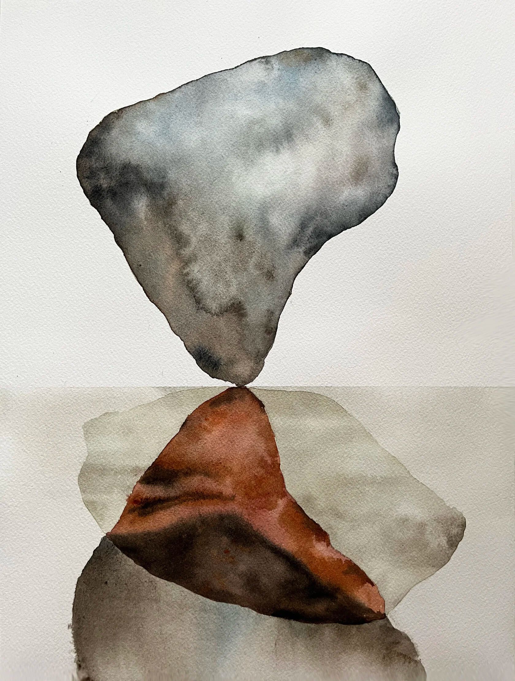 Полина Мотовилова (Авторская графика - 
                  31 x 41 см) Water stone. Серия "Камни"