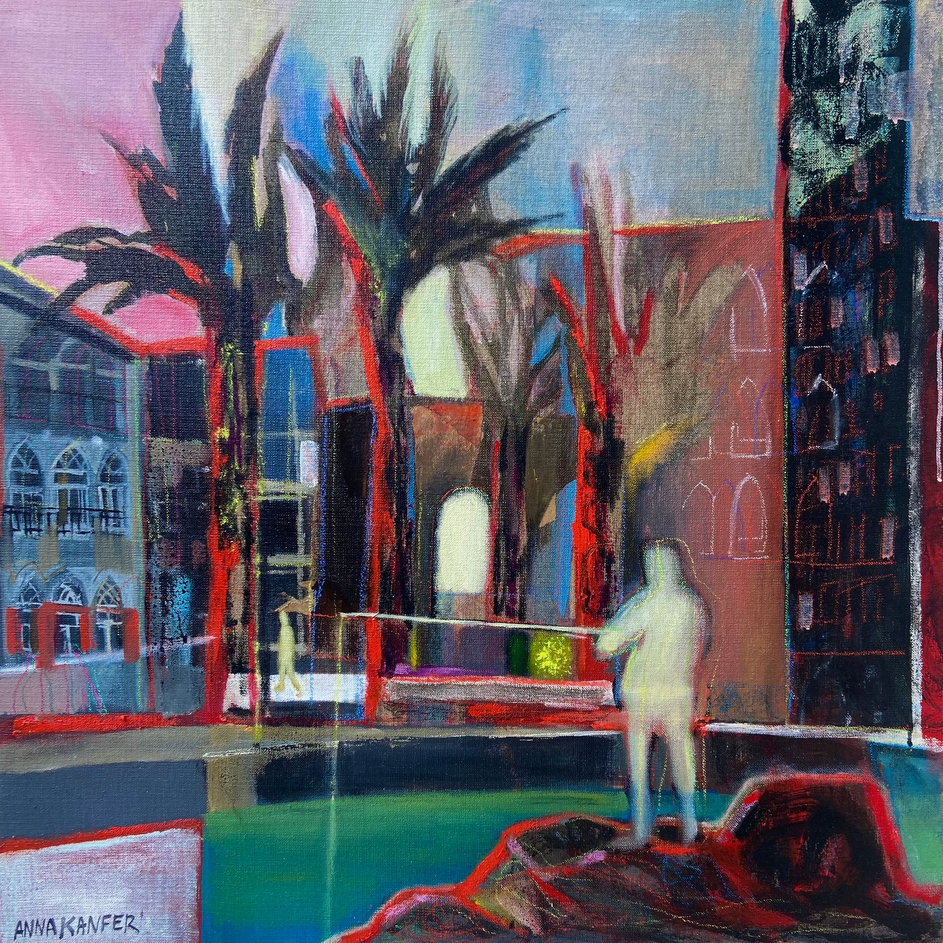 Анна Канфер (Картина, живопись - 
                  90 x 90 см) Рhantasmagori