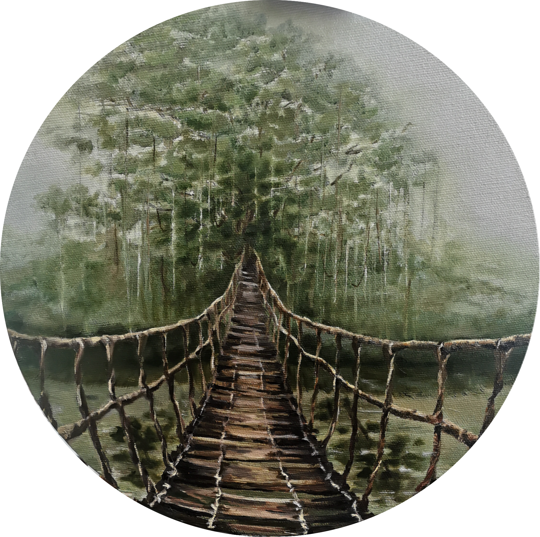 Мила Bezú (Картина, живопись - 
                  40 x 40 см) Somewhere in Vietnam