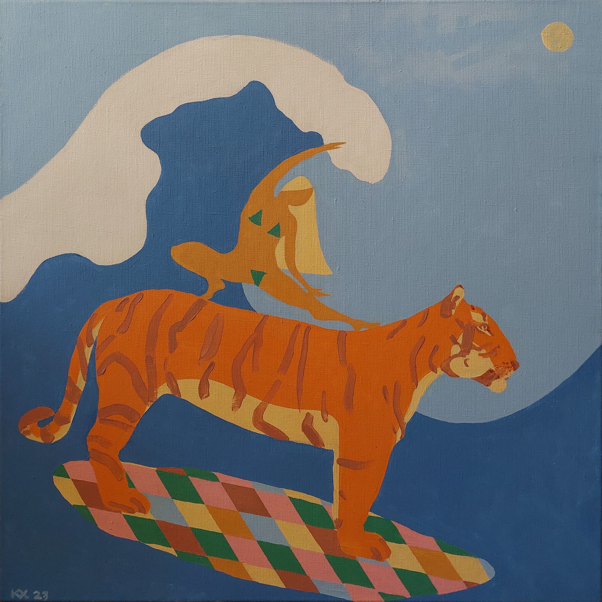 Ксения Хилько (Картина, живопись - 
                  60 x 60 см) WOO-HOO
