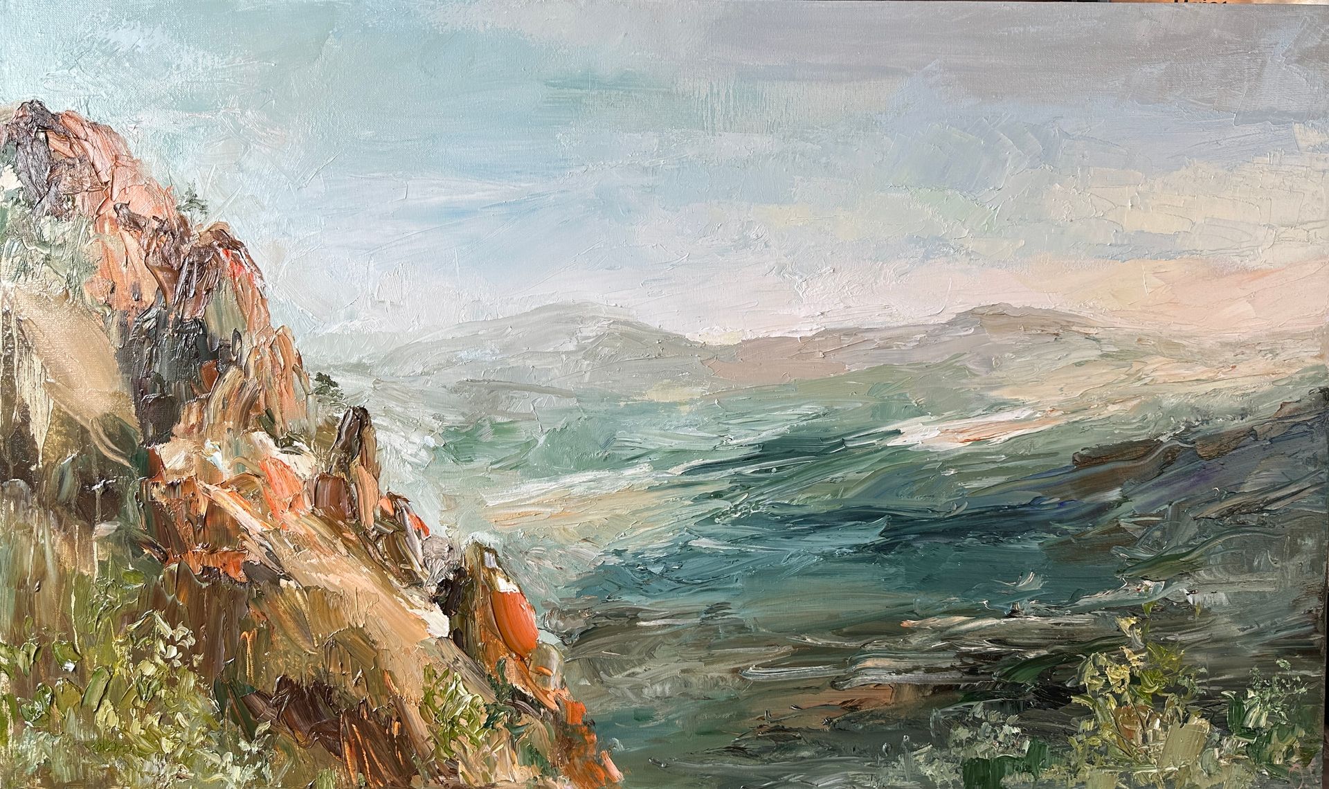 Оксана Горбунова (Картина, живопись - 
                  100 x 60 см) Долина привидений. Демерджи. Крым