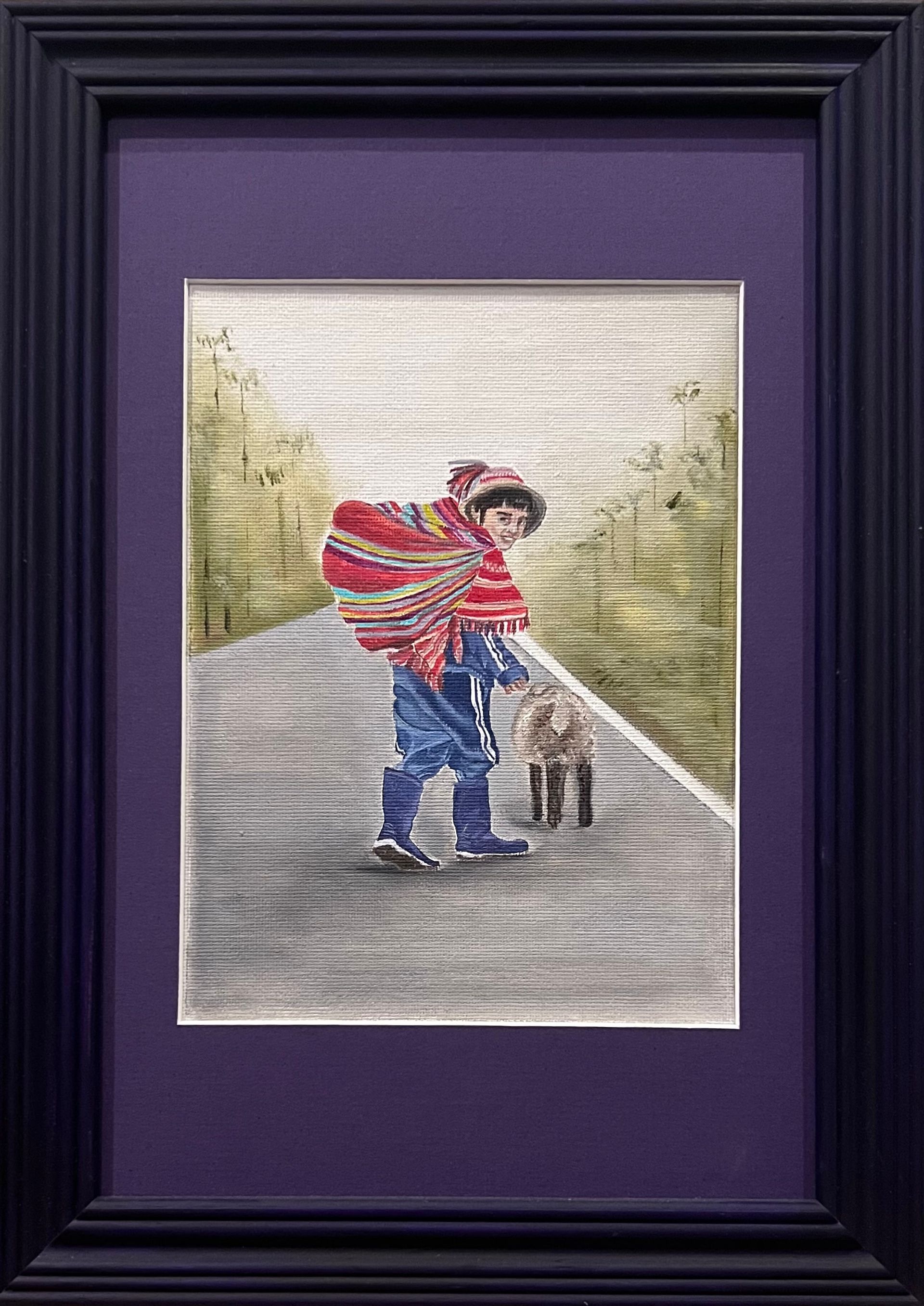 Нина Григель (Картина, живопись - 
                  20 x 30 см) Перуанский мальчик