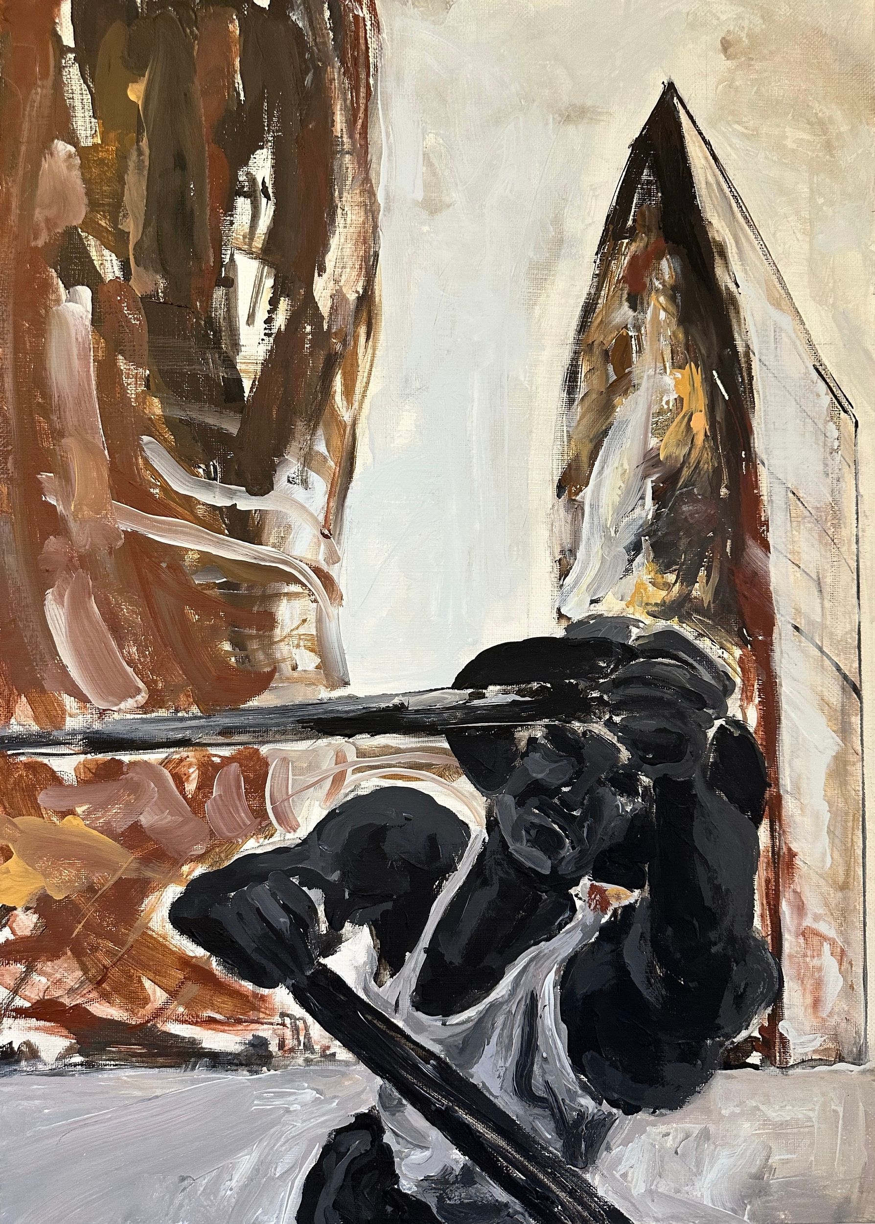 Светлана Федорова (Картина, живопись - 
                  50 x 70 см) Лодочник