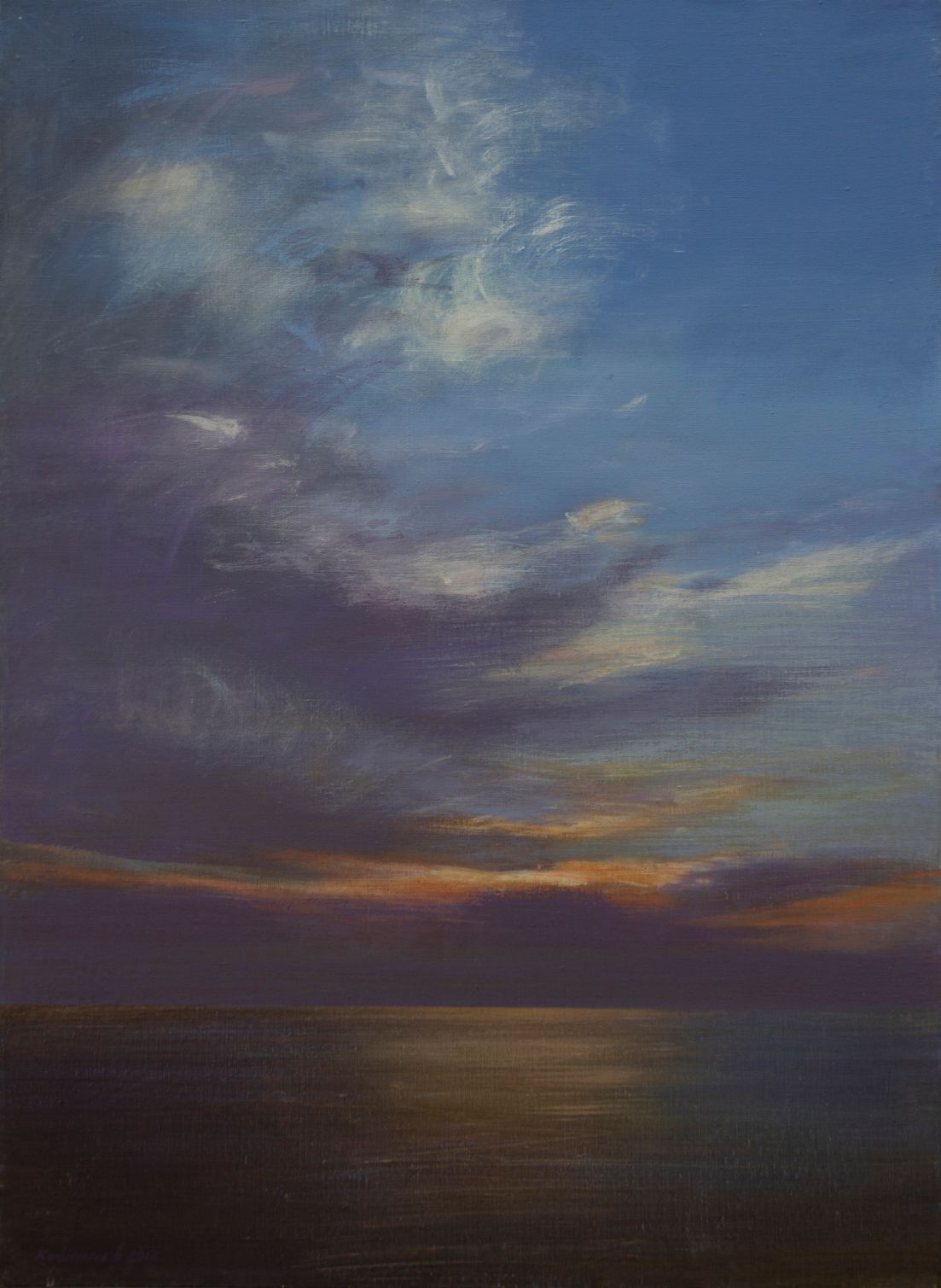 Вадим Комиссаров (Картина, живопись - 
                  70 x 95 см) Закат на море