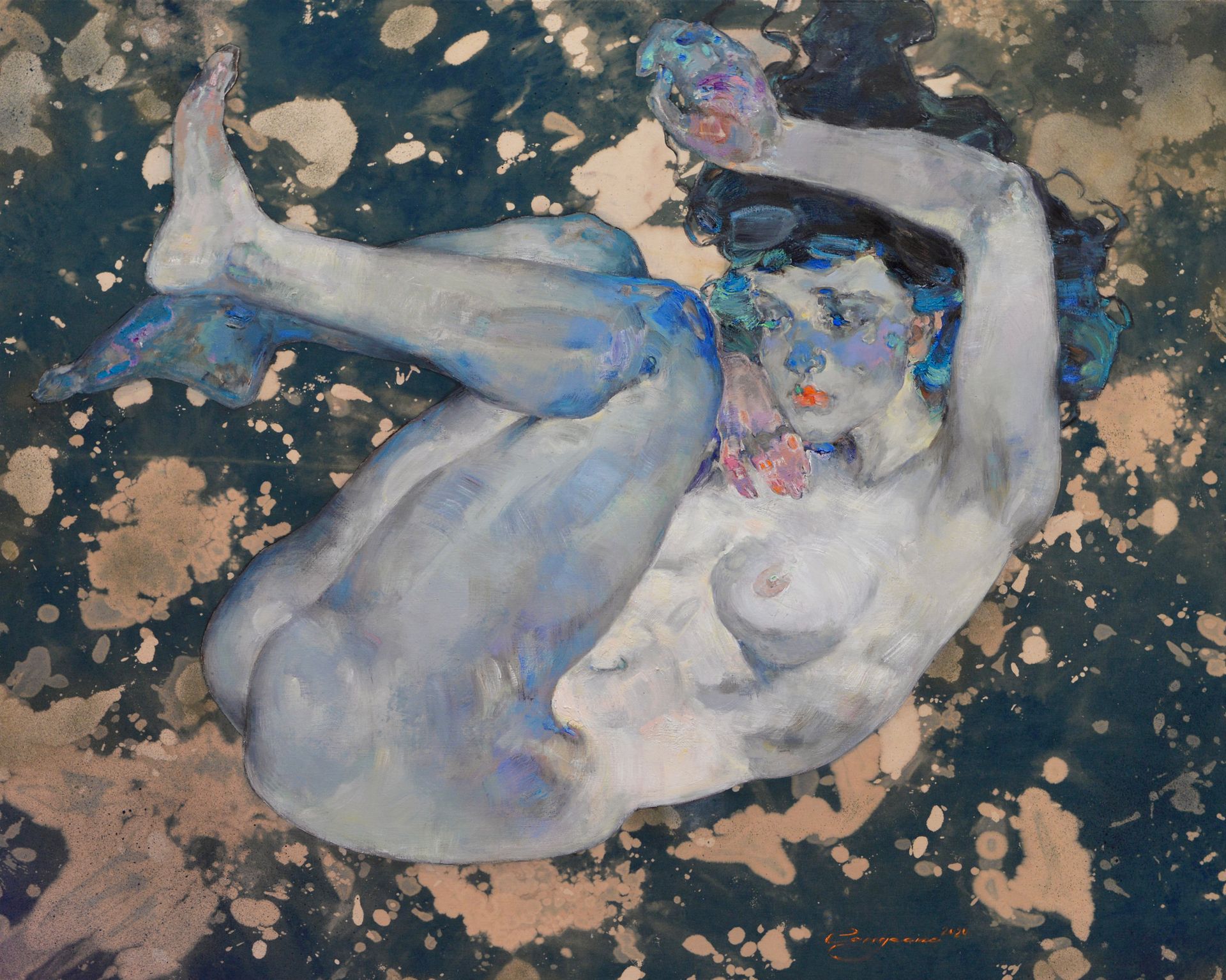 Ксения Сандеско (Картина, живопись - 
                  150 x 120 см) Меланхолия