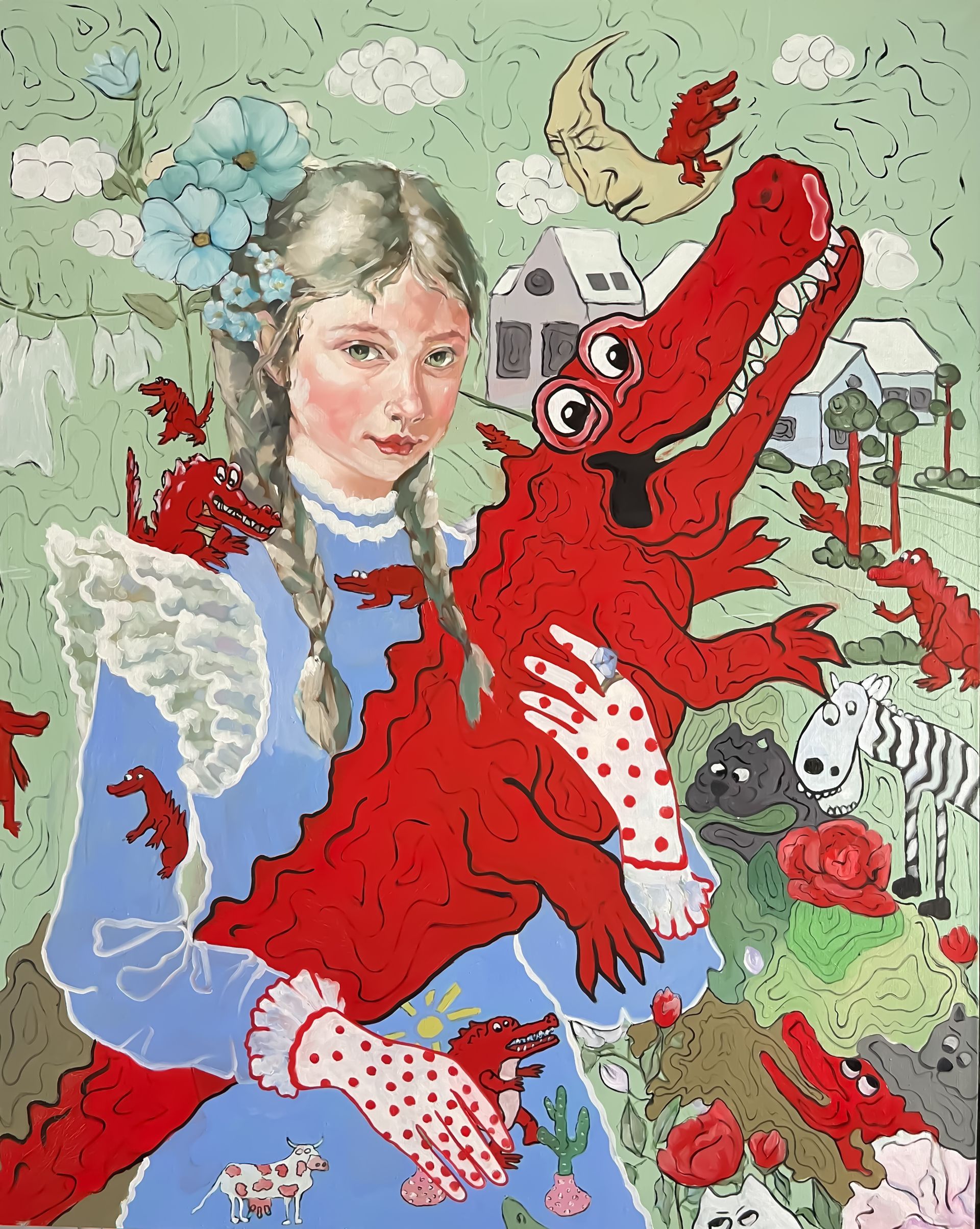 Аллен Дин (Картина, живопись - 
                  80 x 100 см) MONICA I