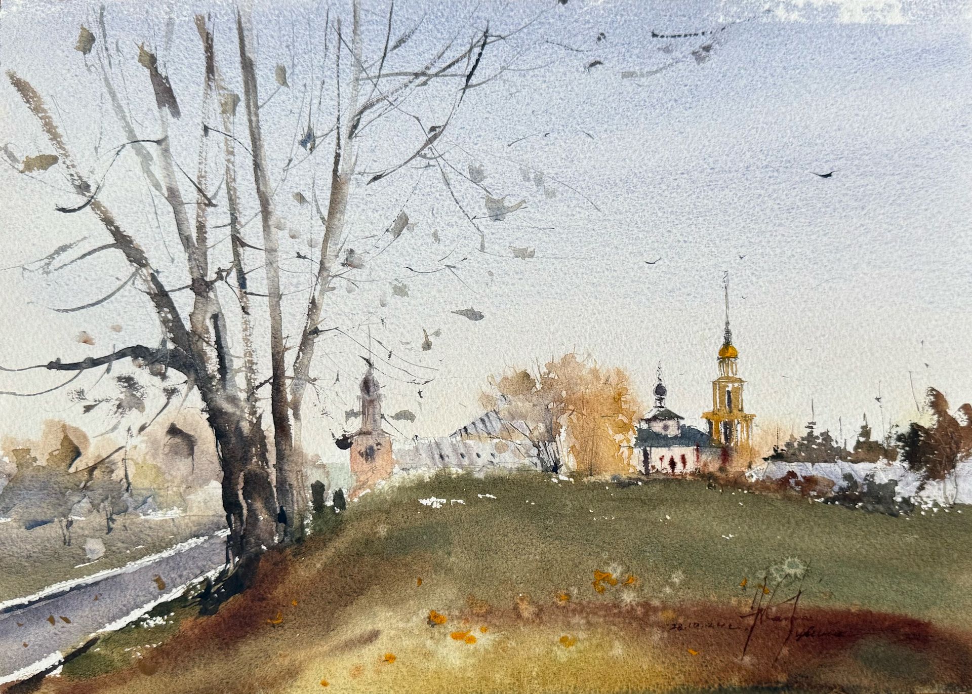 Жанна Губина (Авторская графика - 
                  38 x 28 см) Коломна