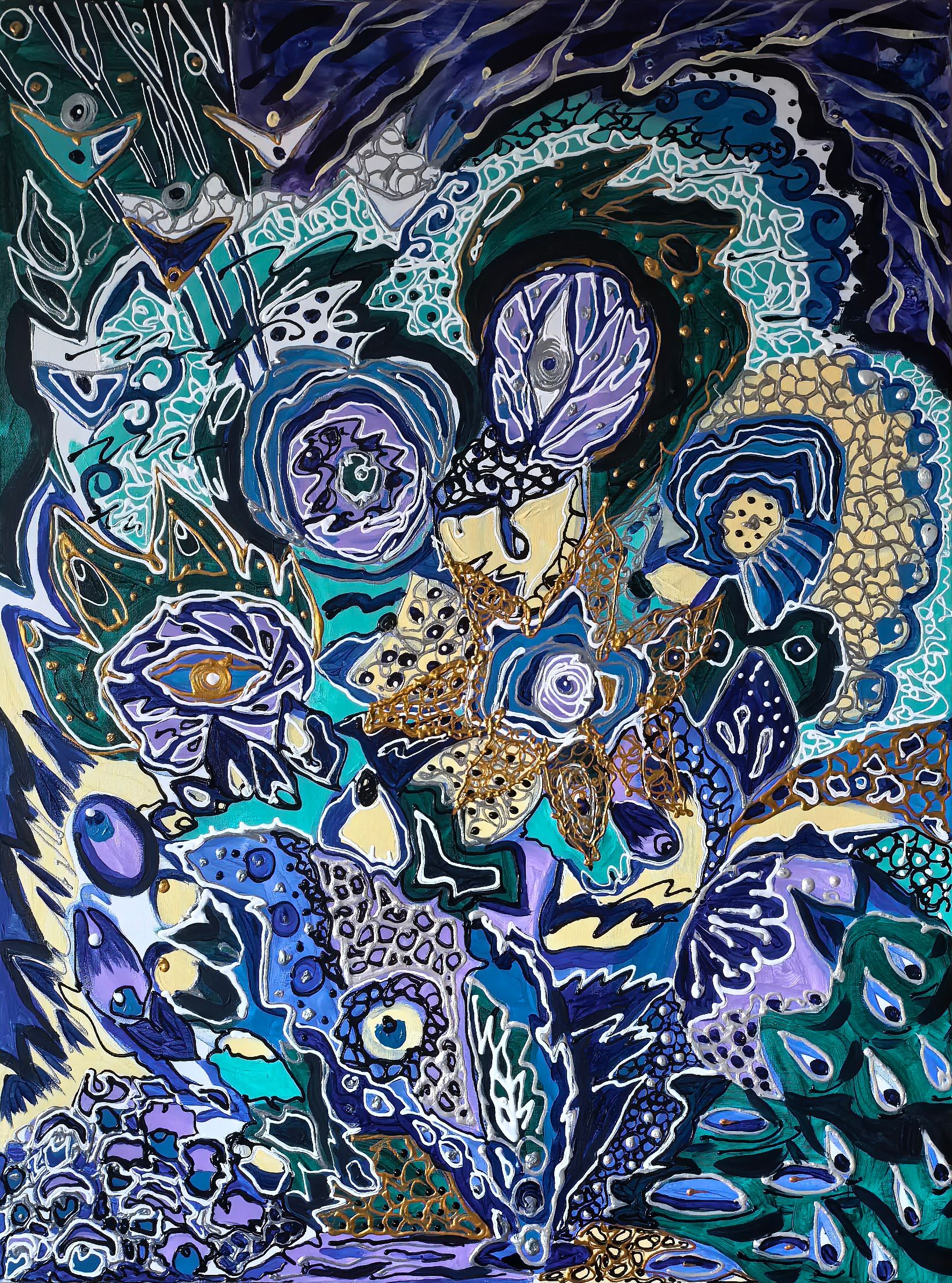 Ирина Шумская (Картина, живопись - 
                  60 x 80 см) Малахитовый ветер
