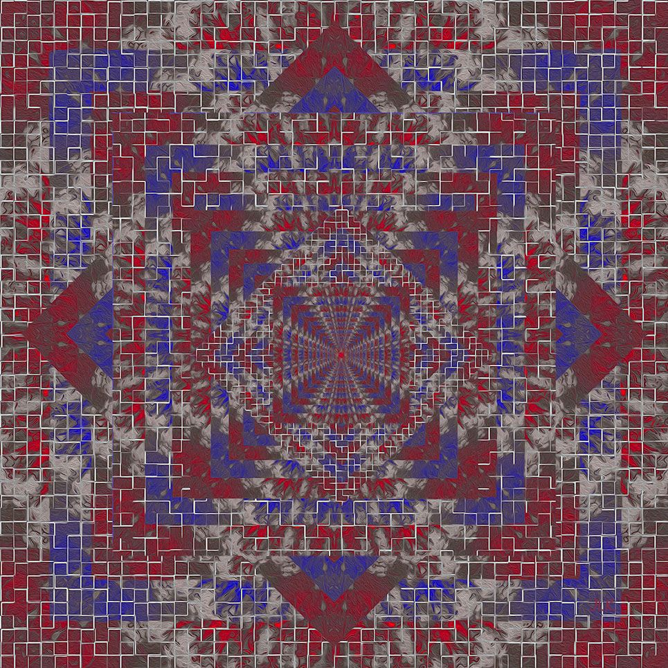 Лариса Корж (Графика цифровая (принты) - 
                  30 x 30 см) Графические иллюзии - 3