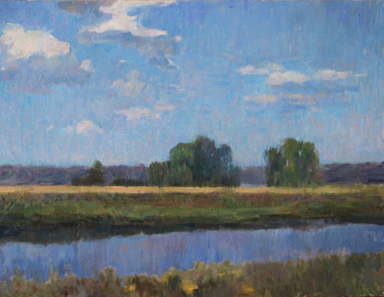 Алина Коршункова (Картина, живопись - 
                  40 x 30 см) Летний пейзаж