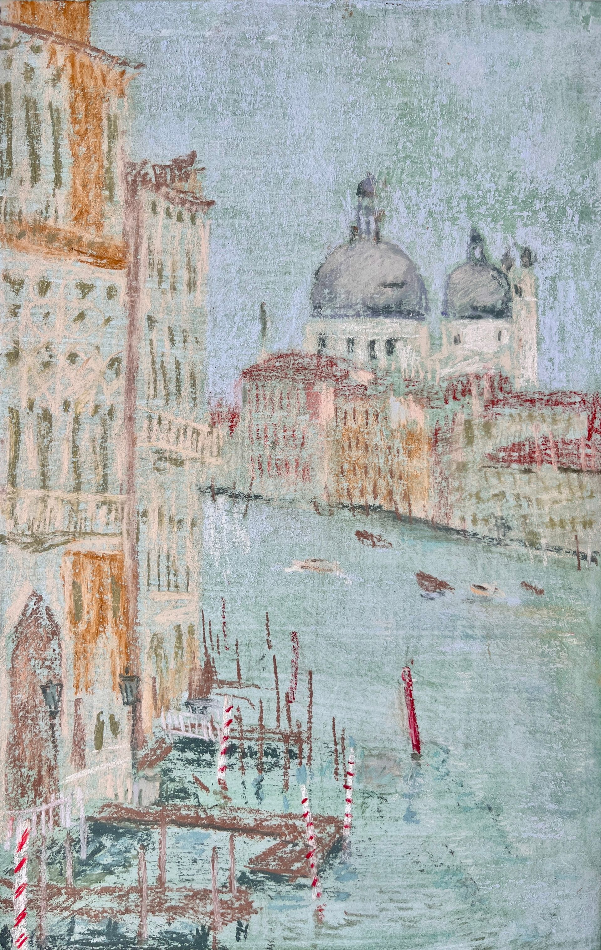 Люсинэ Туманян (Авторская графика - 
                  19 x 30 см) Санта-Мария-Делла-Салюте