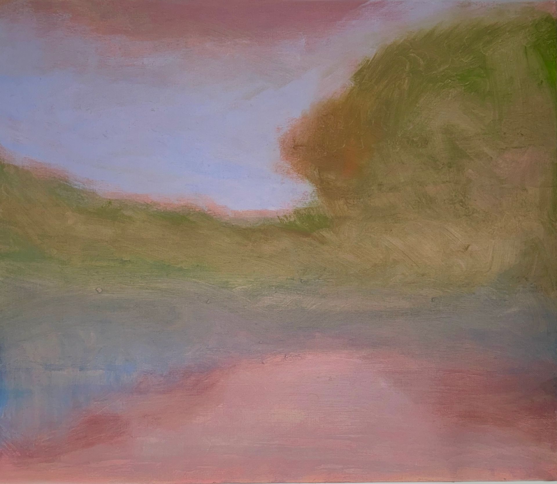 Маргарита Чигодайкина (Картина, живопись - 
                  70 x 60 см) Здесь может быть тихо. Закат