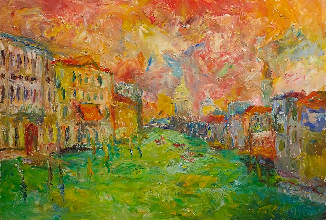 Михаил Шканин (Картина, живопись - 
                  90 x 70 см) Венеция канал