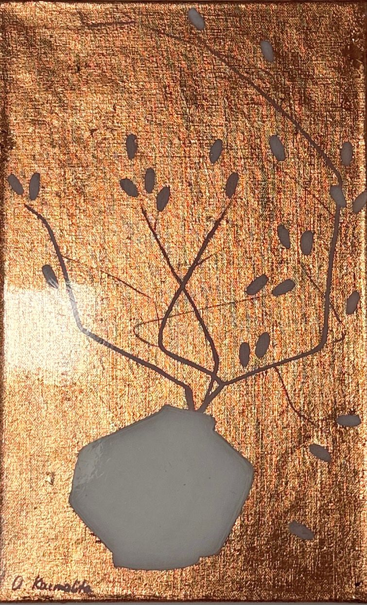 Аня Кармалита (Картина, живопись - 
                  25 x 45 см) Белые сосуды