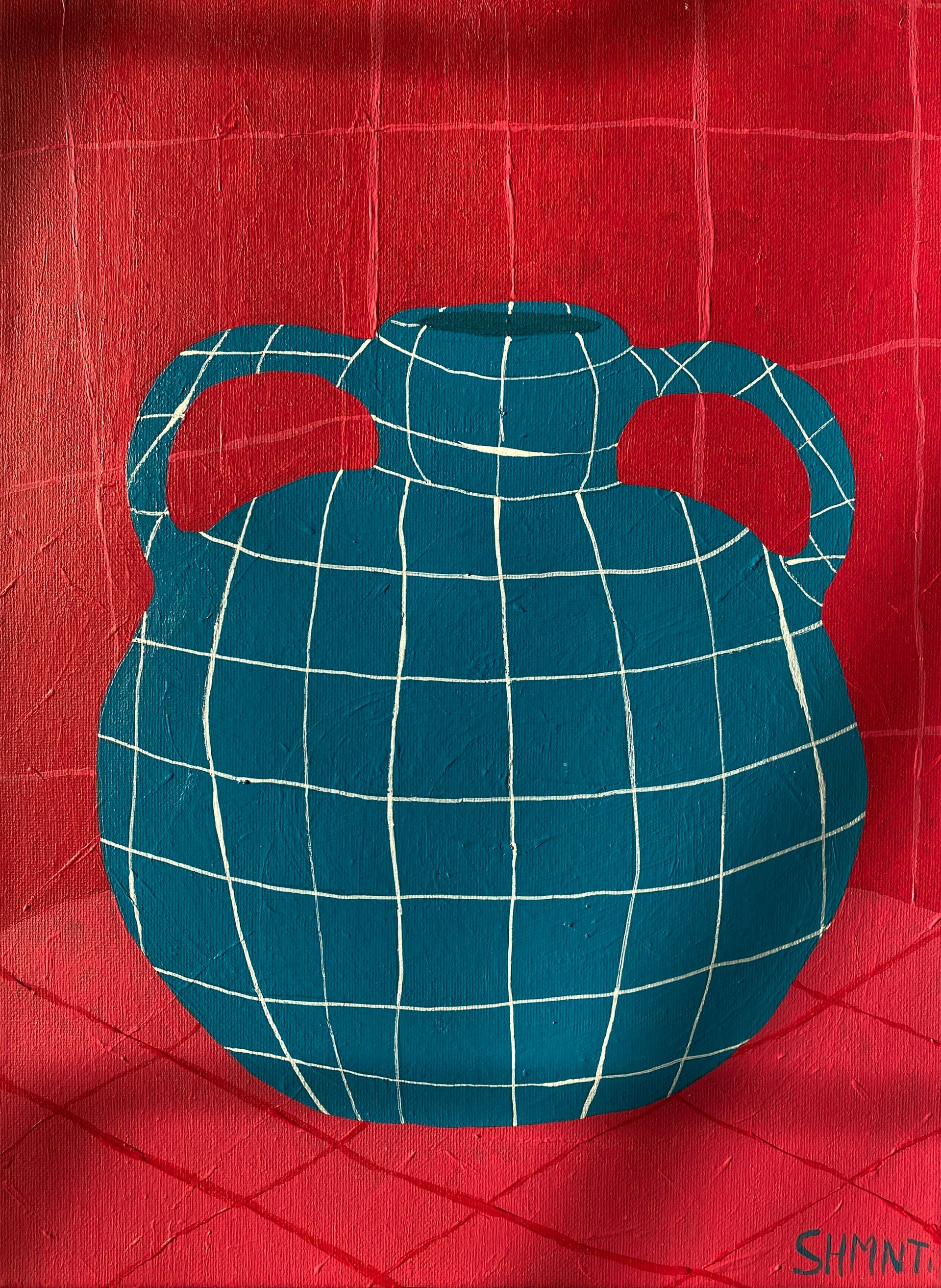 Shomina Ti (Картина, живопись - 
                  30 x 40 см) Ваза Голубая