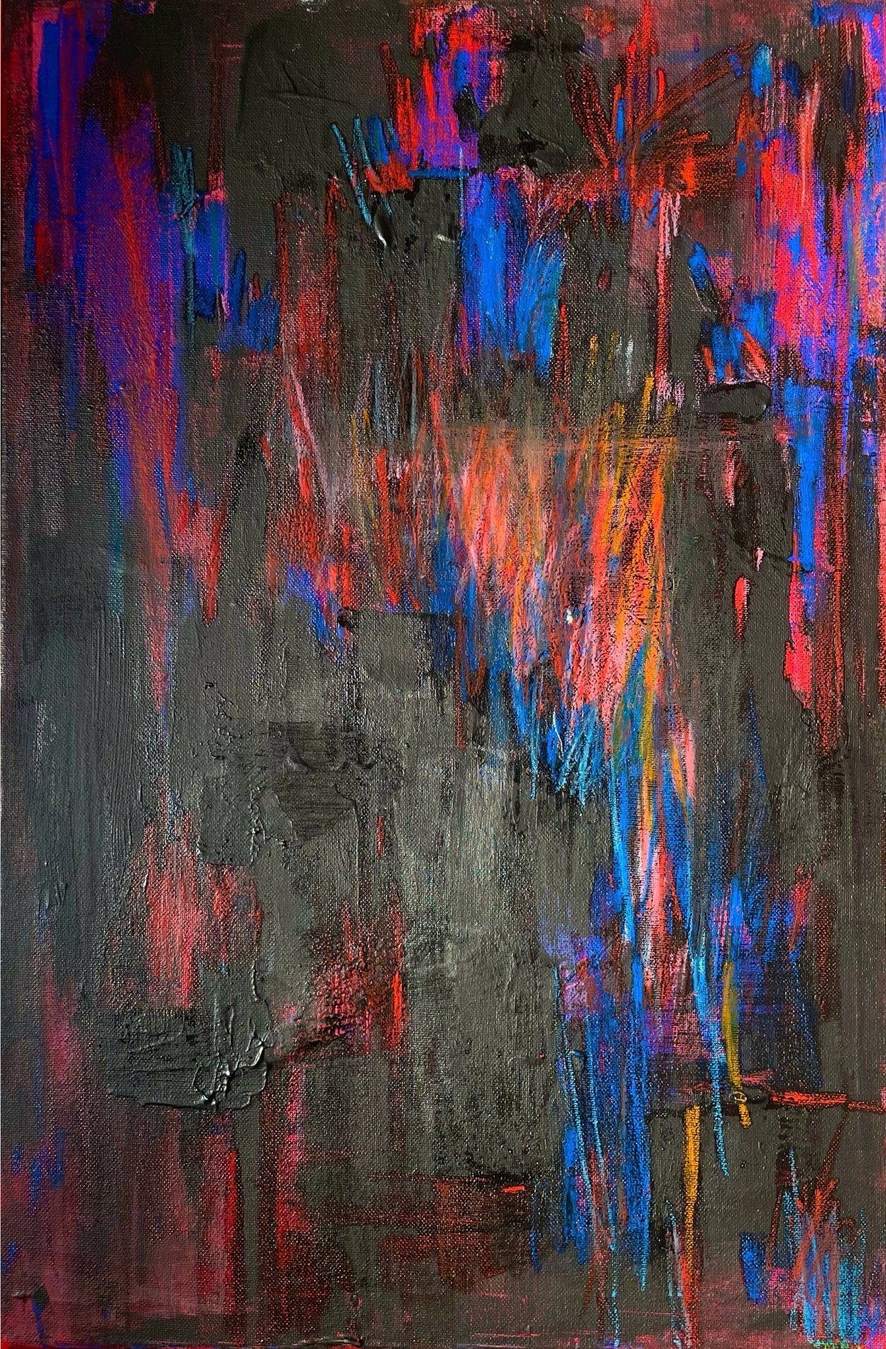 Валерия Гуляева (Картина, живопись - 
                  40 x 60 см) STRONG CURRENT 1