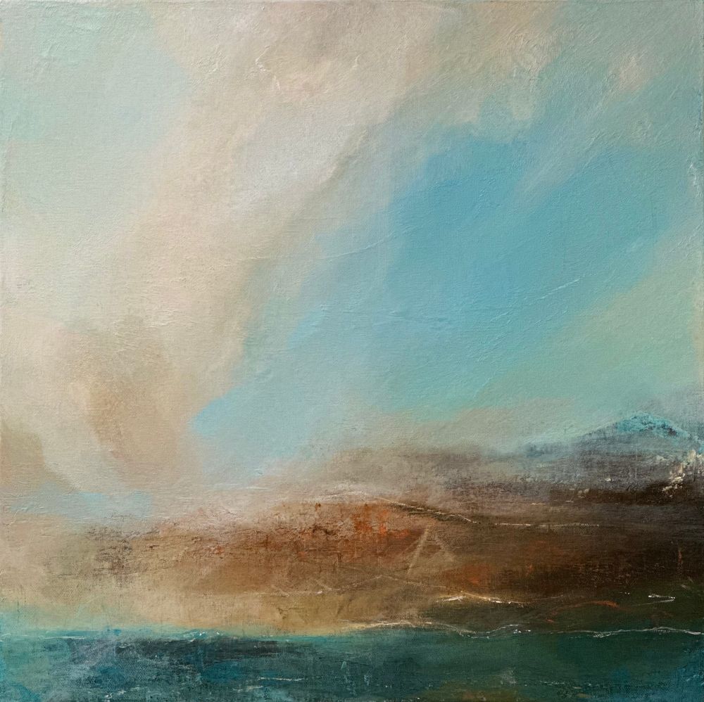 Елена Кашицына (Картина, живопись - 
                  50 x 50 см) Абстрактный пейзаж