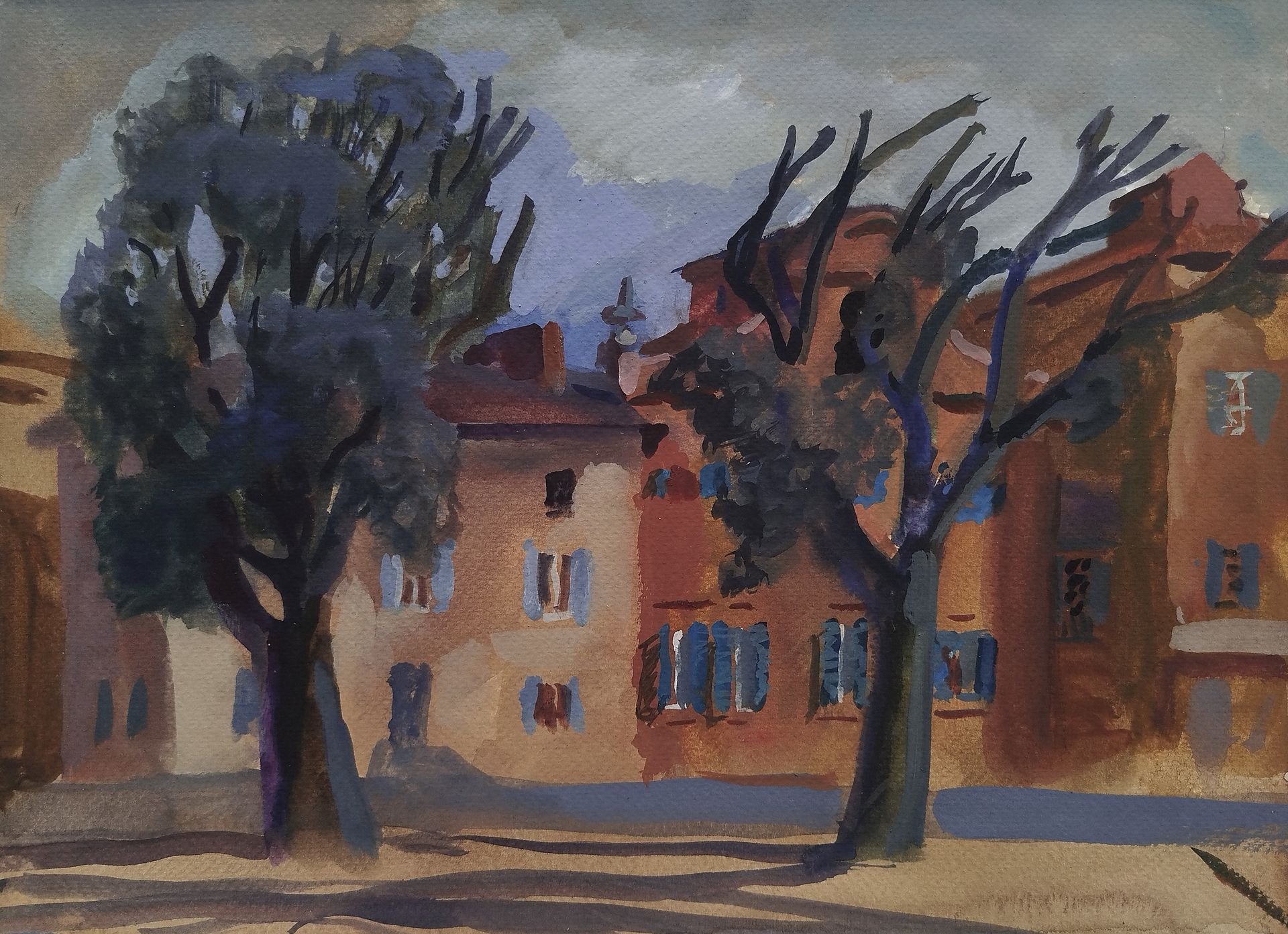 Евгения Крутова (Авторская графика - 
                  35.5 x 26 см) Сиена